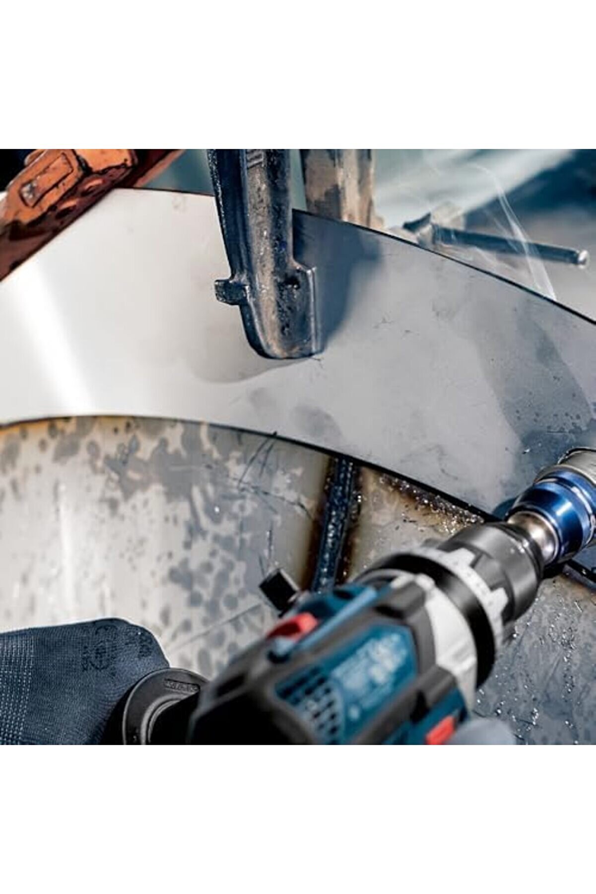 1X Pro Sheet Metal Power Deli̇k Açma Testeresi̇ (Paslanmaz Çeli̇k Saclar, Çeli̇k Saclar, Ø 67 Mm, Profes