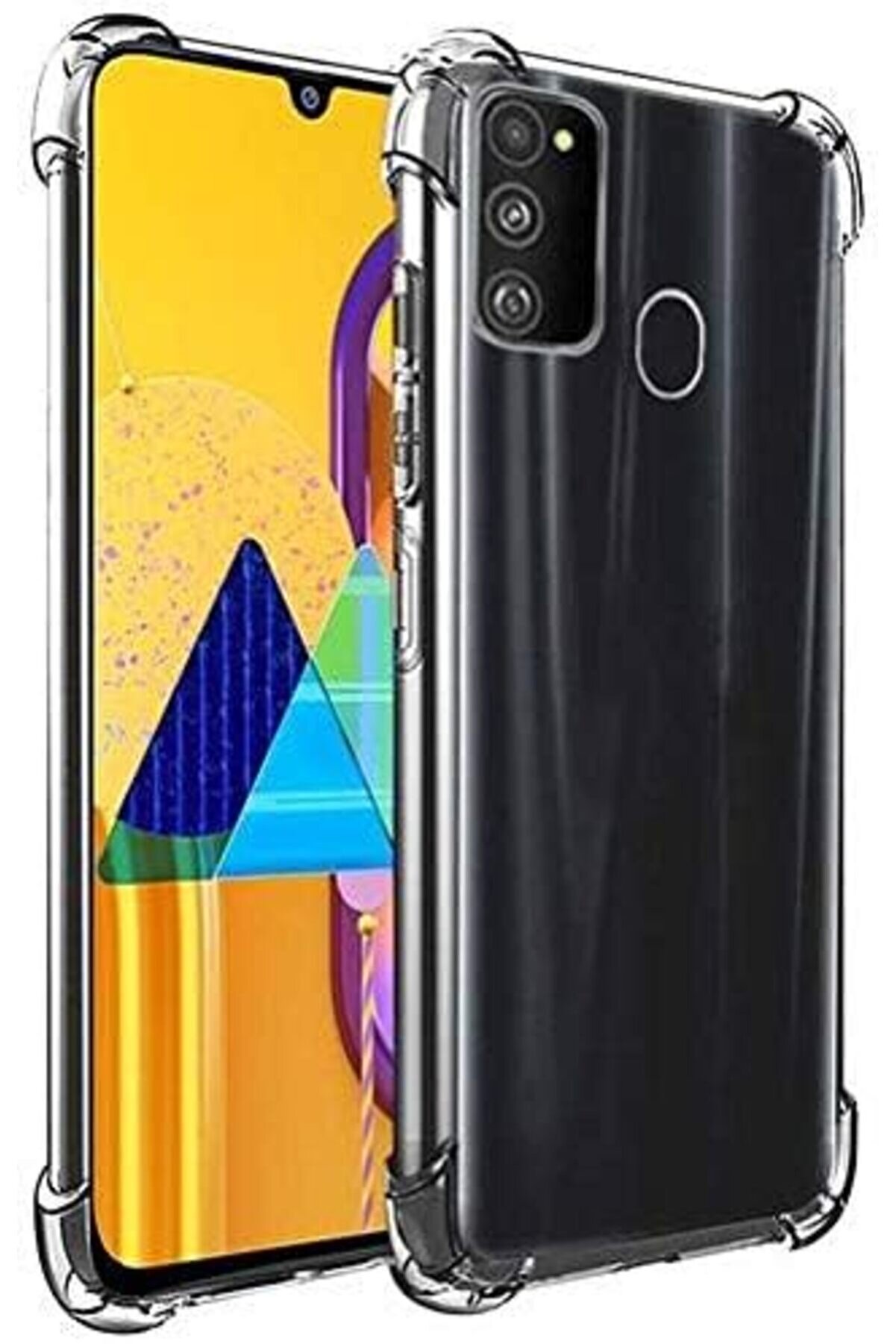 STOREMAX İletişim M21 Şeffaf Airbag K&ouml;şe Korumalı Silikon Kılıf 1014773