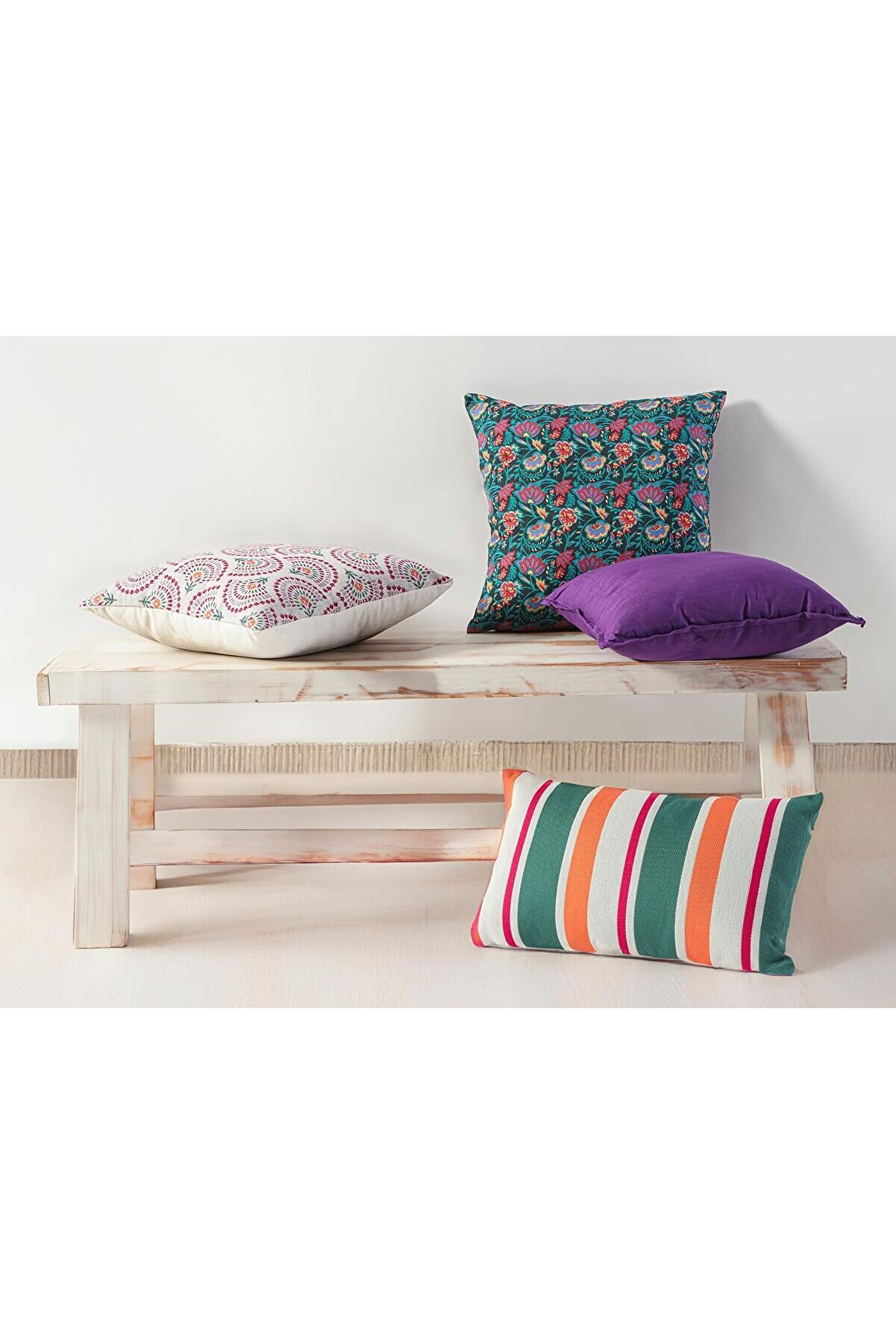 STOREMAX Merrow Desenli Pamuk Yastık 45x45cm 1014773