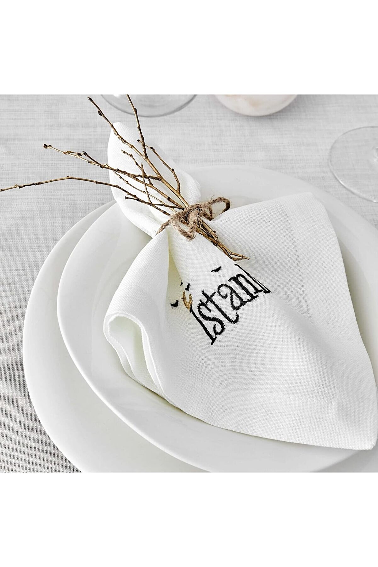 STOREMAX Galata Siyah Peçete Runner Set 1014773