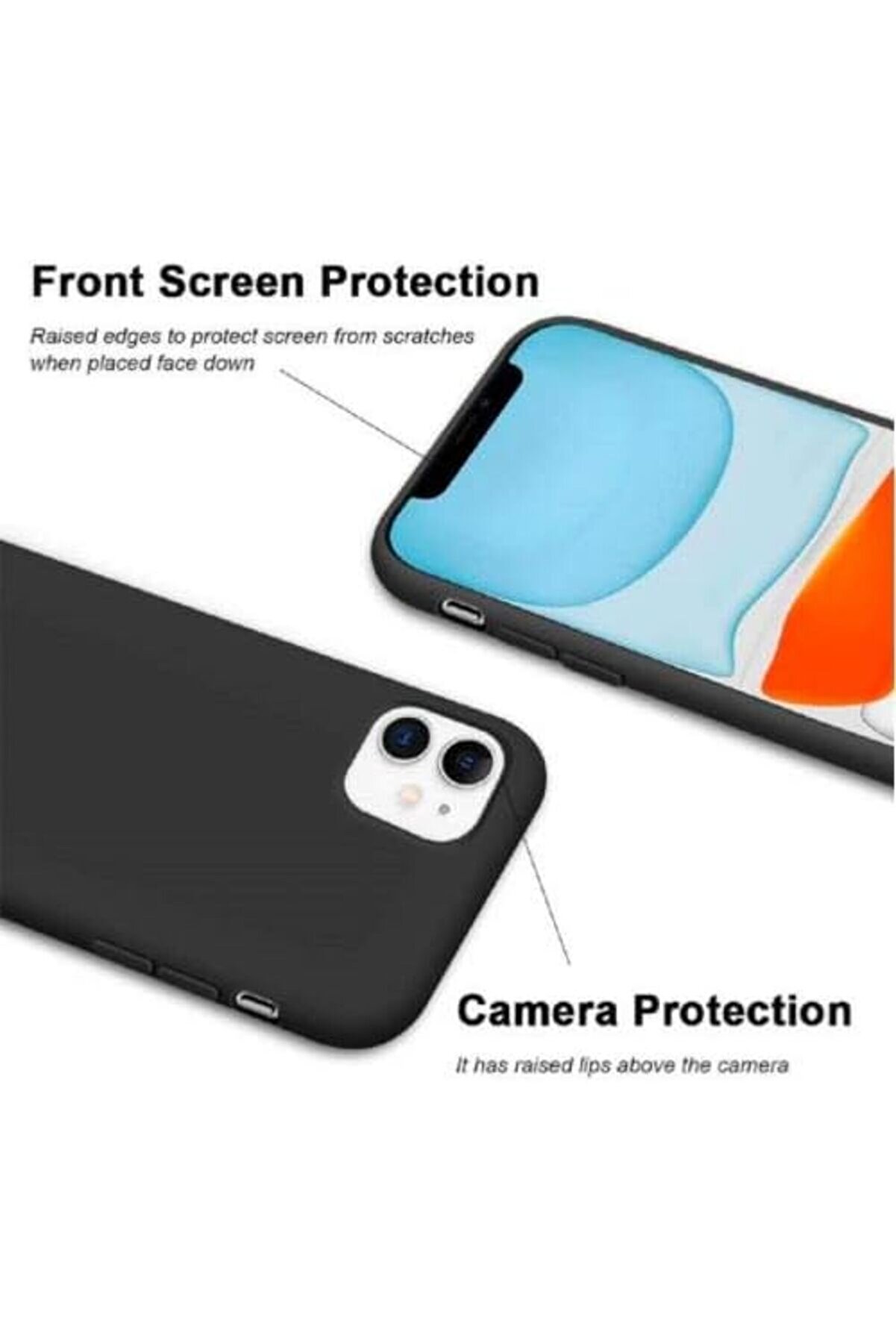 Fayda 7 / 8 Se Içi̇ Kadi̇fe Lansman Si̇li̇kon Kılıf Şok Emi̇ci̇ Full Kasa Koruma Sağlayan Kılıf - Si̇li̇cone