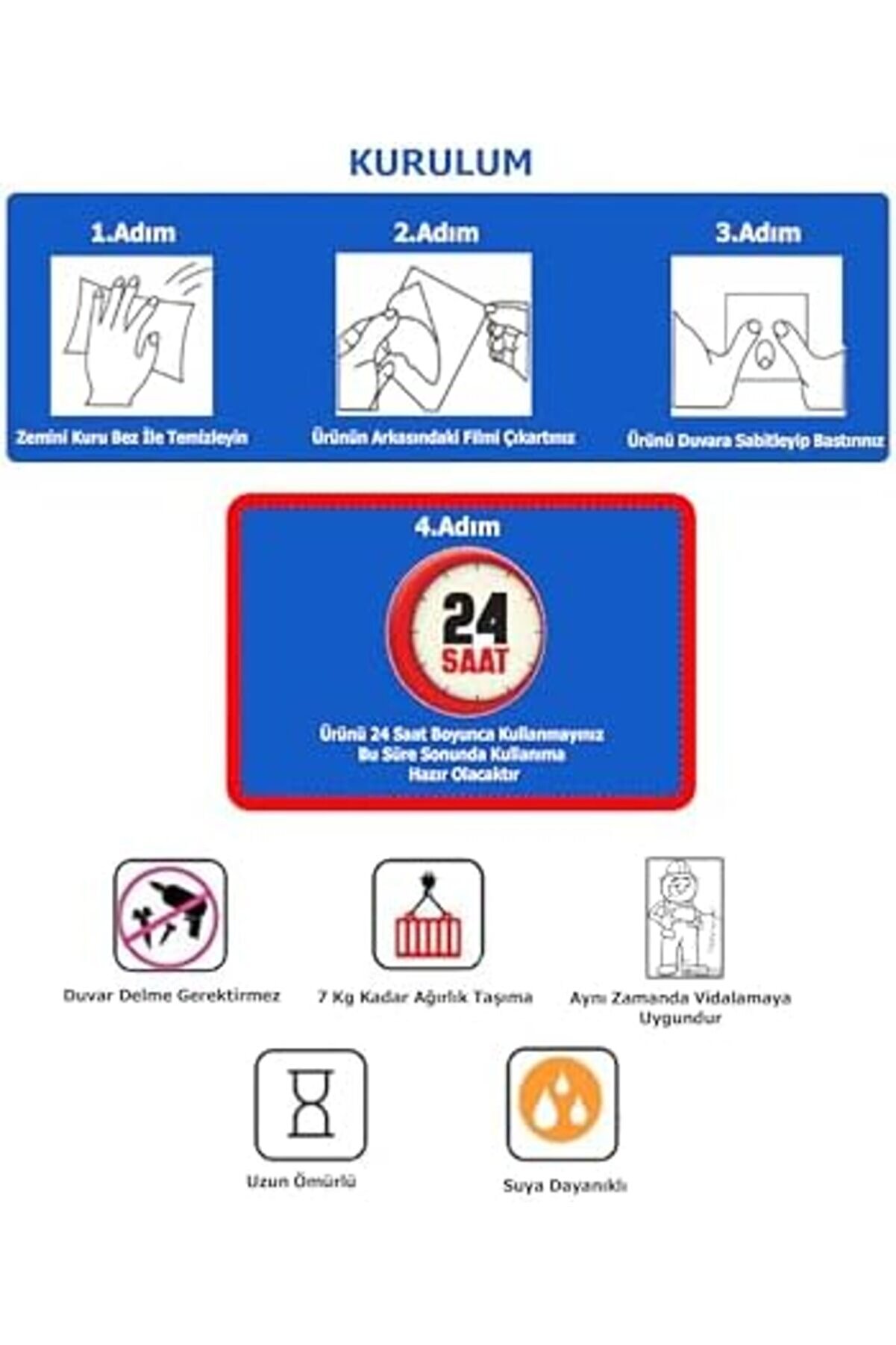 Shopverse Kendi̇nden Yapışkanlı 4 Lü Askılık Mat Si̇yah Trendfli̇ck 1014773