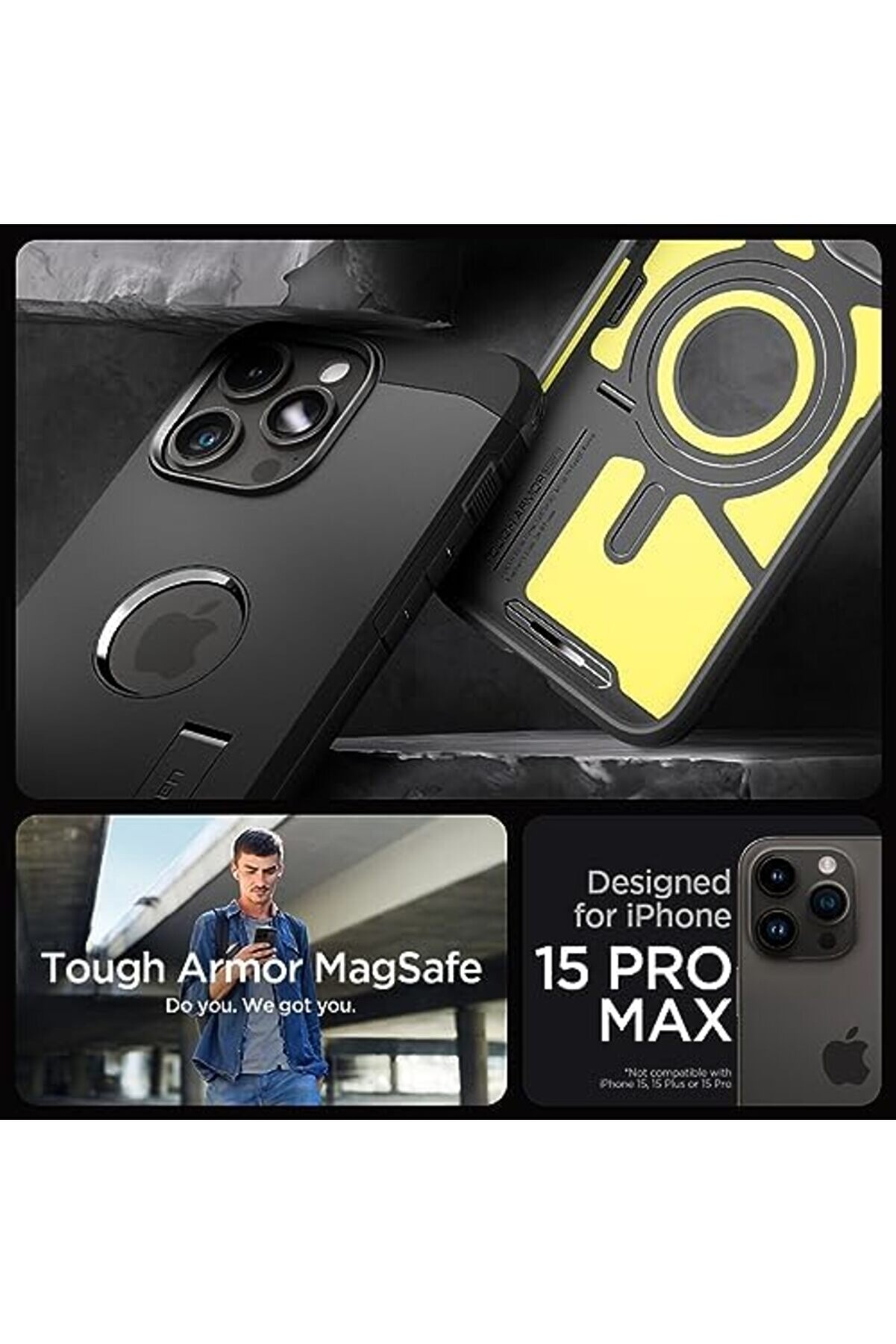 15 Pro Max Kılıf Tough Magfi̇t &Ouml;zelli̇kli̇ - Acs06