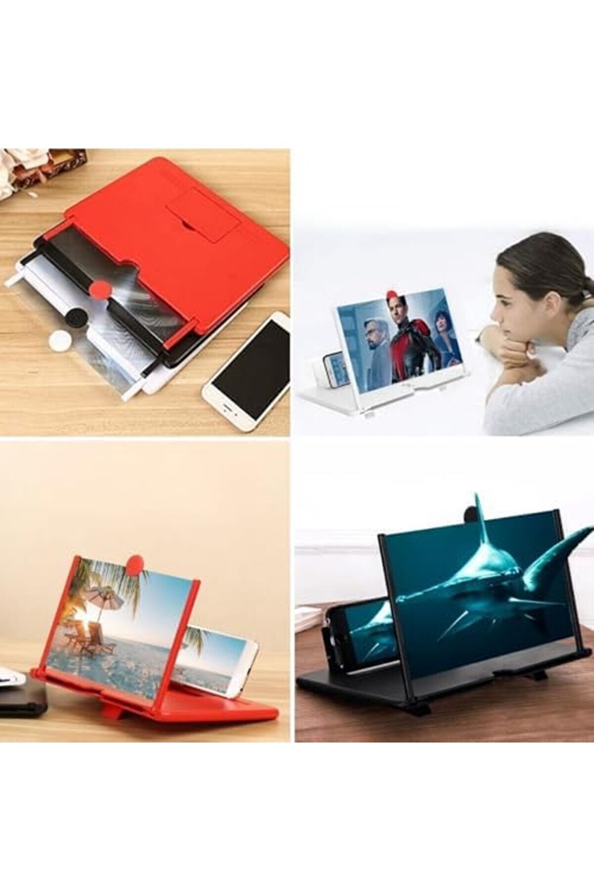 Telefon Ve Tablet Ekran Aparat Kırmızı 1014773