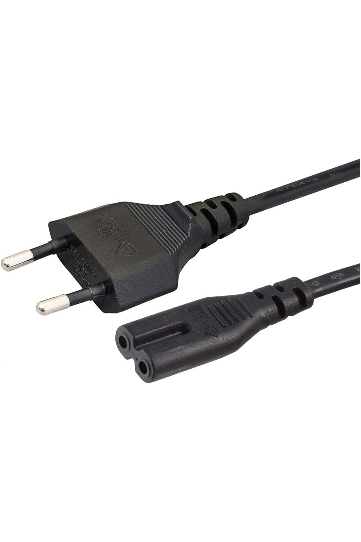 STOREMAX svngsphereshop AB 2- Yuvalı Yazıcı Güç Kablosu Kablosu, Polarize Olmayan (IEC-320-C7 - CEE 7/16) Avr