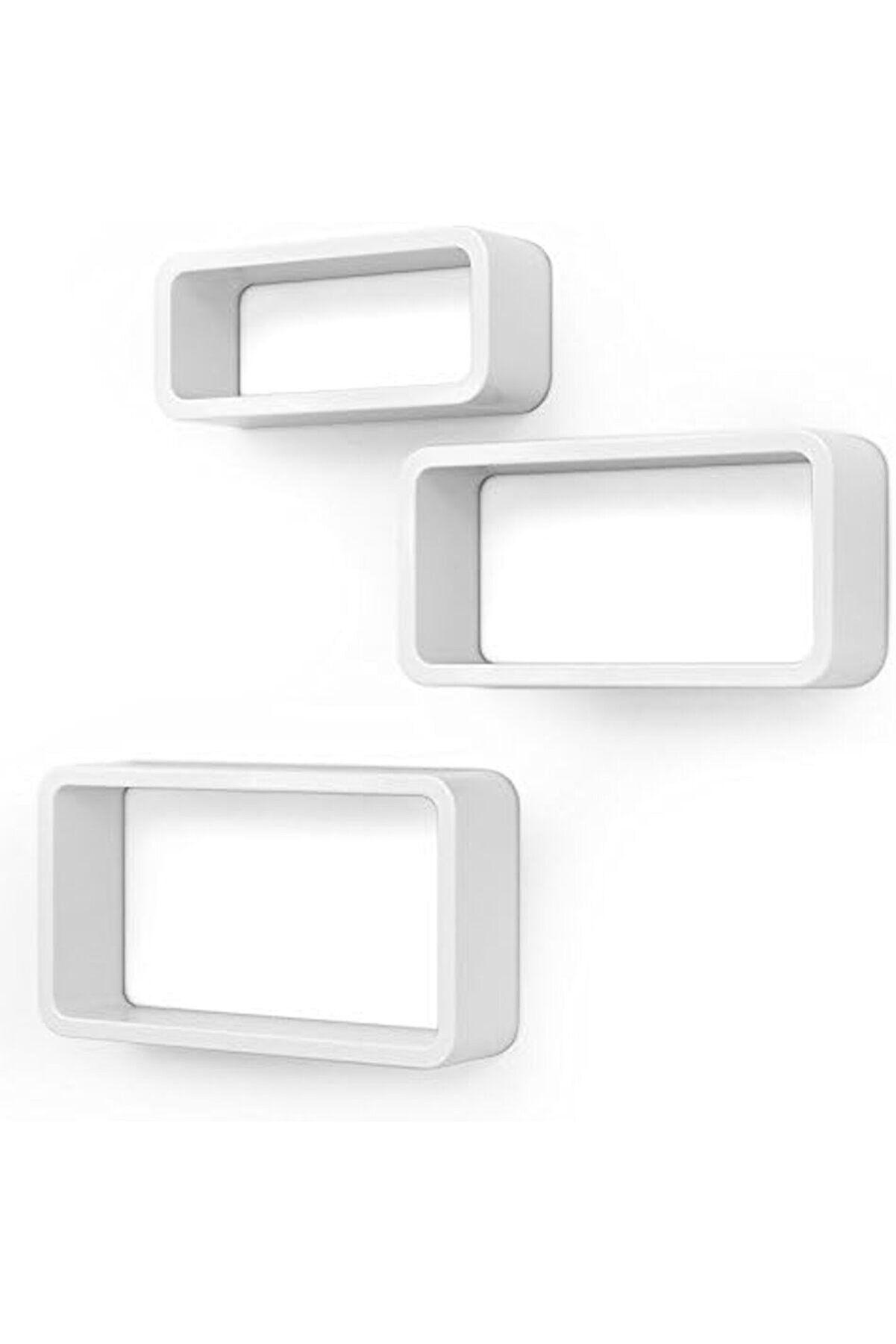 Duvar Rafı, 3 Lü Set, Küp Raf, Yüzer Raf, Küp Raf, 15 Kg A Kadar Yük Kapasi̇tesi̇, Uzunluk 4