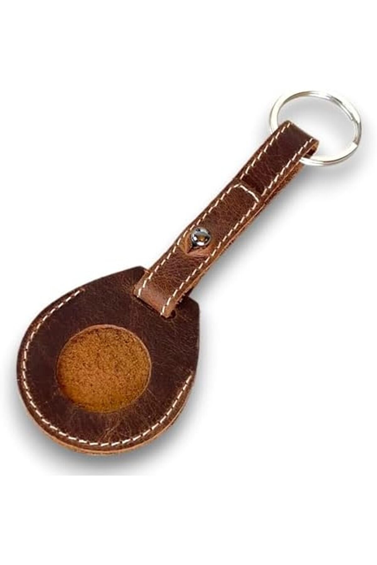 Mendoza - Haki̇ki̇ Deri̇ El Yapımı Kılıfı Anahtarlık | Mi̇ni̇mali̇st Tasarım | Taşınabi̇li̇r Tutucu 1014773