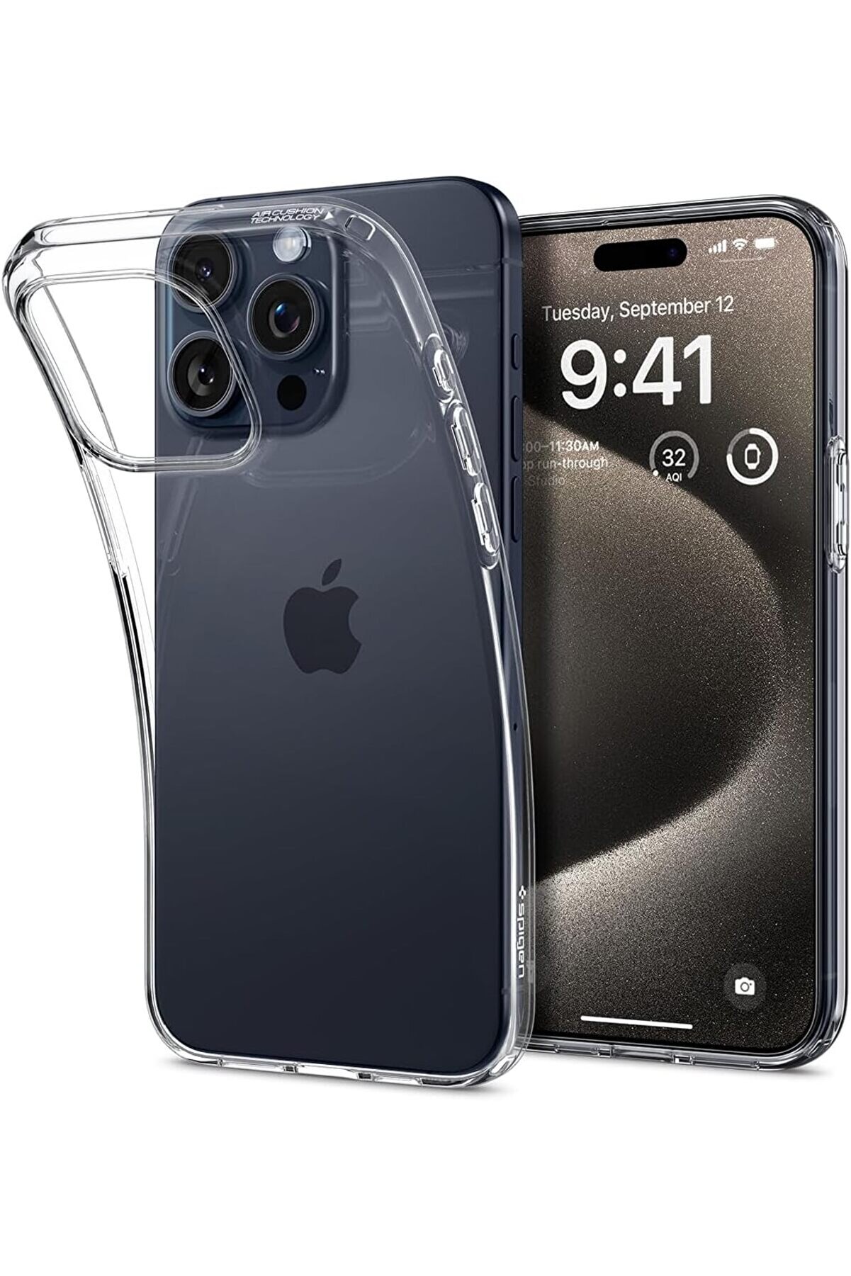 STOREMAX 15 Pro Max Kılıf Crystal 4 Tarafı Tam Koruma Crystal Clear - ACS06557 1014773