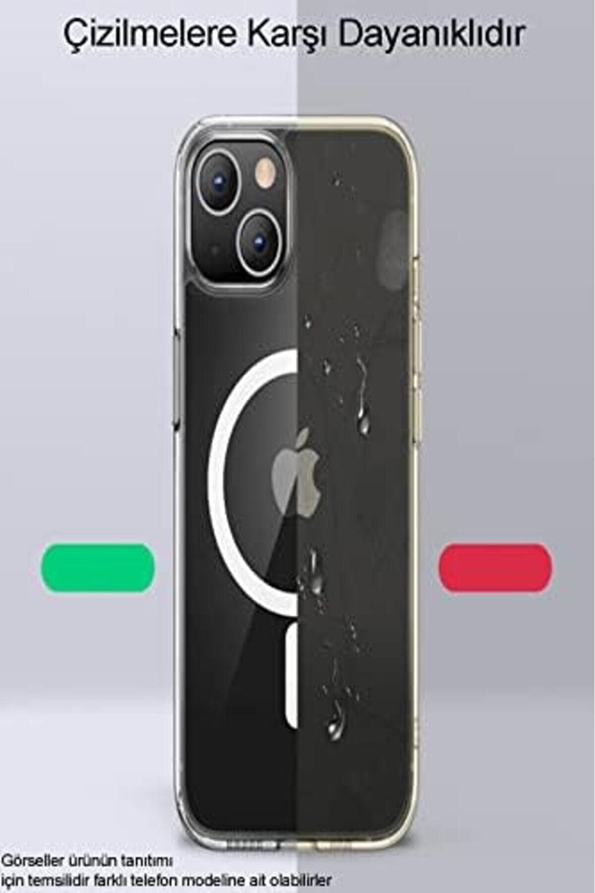 İleti̇şi̇m 13 İle Uyumlu Kapak Kablosuz Şarj Destekli̇ Şeffaf Sararmaz Kılıf 1014773