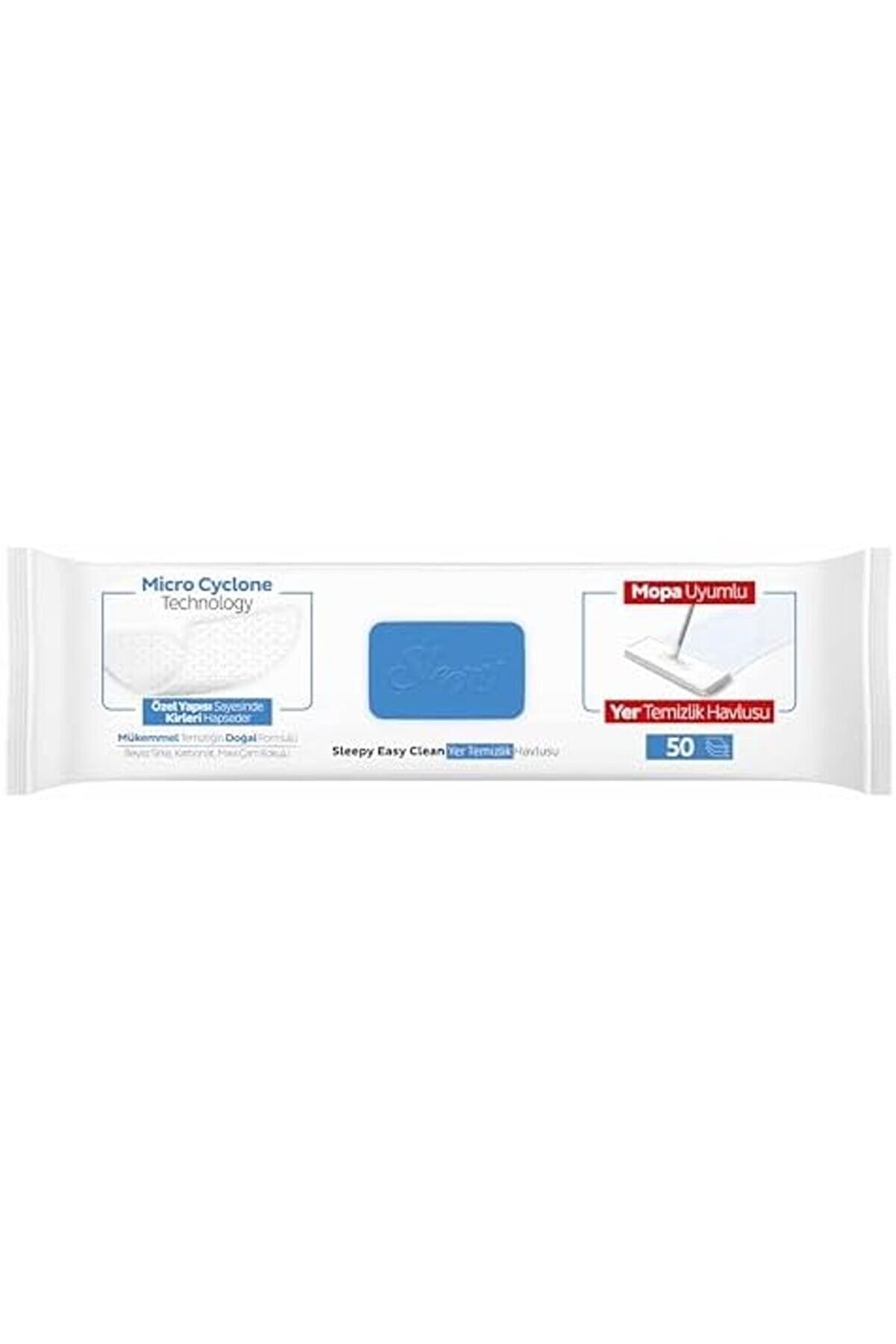 Clean Çamaşır Suyu Katkılı Mopa Uyumlu Yer Temi̇zli̇k Havlusu&Mendi̇li̇ 50 Yaprak 1014773