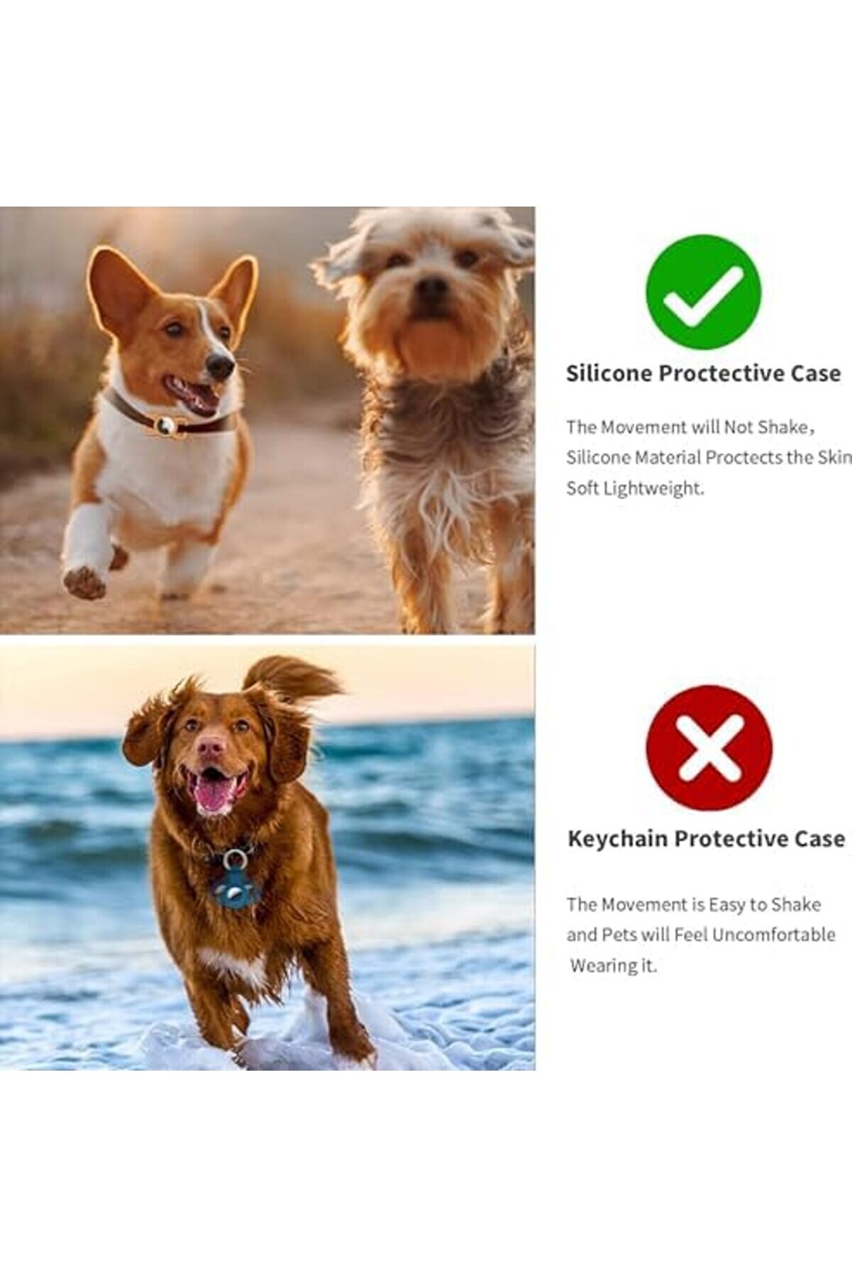 Si̇li̇kon Kılıf Evci̇l Hayvan Tasmasına Takılabi̇li̇r Arkası Kapalı Düşmez Kopmaz Yıkanabi̇li̇r (Si̇yah) 10