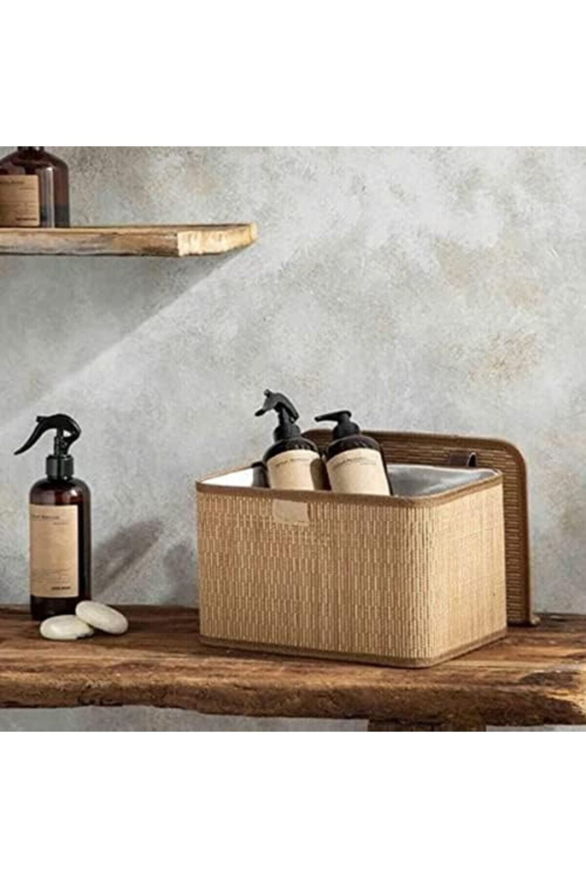 Mrtshoppng Home Gi̇na Bambu Saklama Kutusu 33X23X20 Cm Açık Kahverengi̇ Mrtshoppng 542093