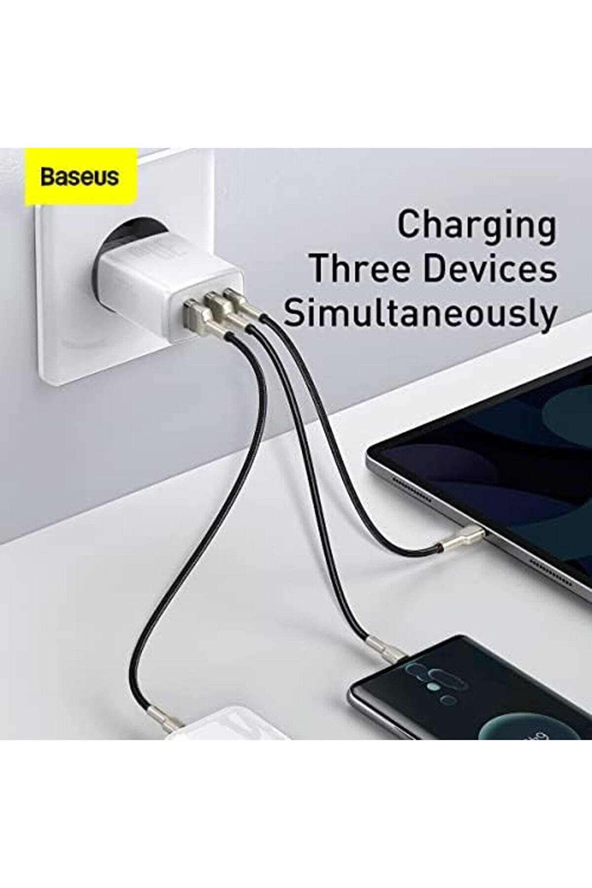 Compact 2U+C Usb-C Bağlantılı Şarj Ci̇hazı, 2X Usb-A 30W Pd Qc3.0. 1014773