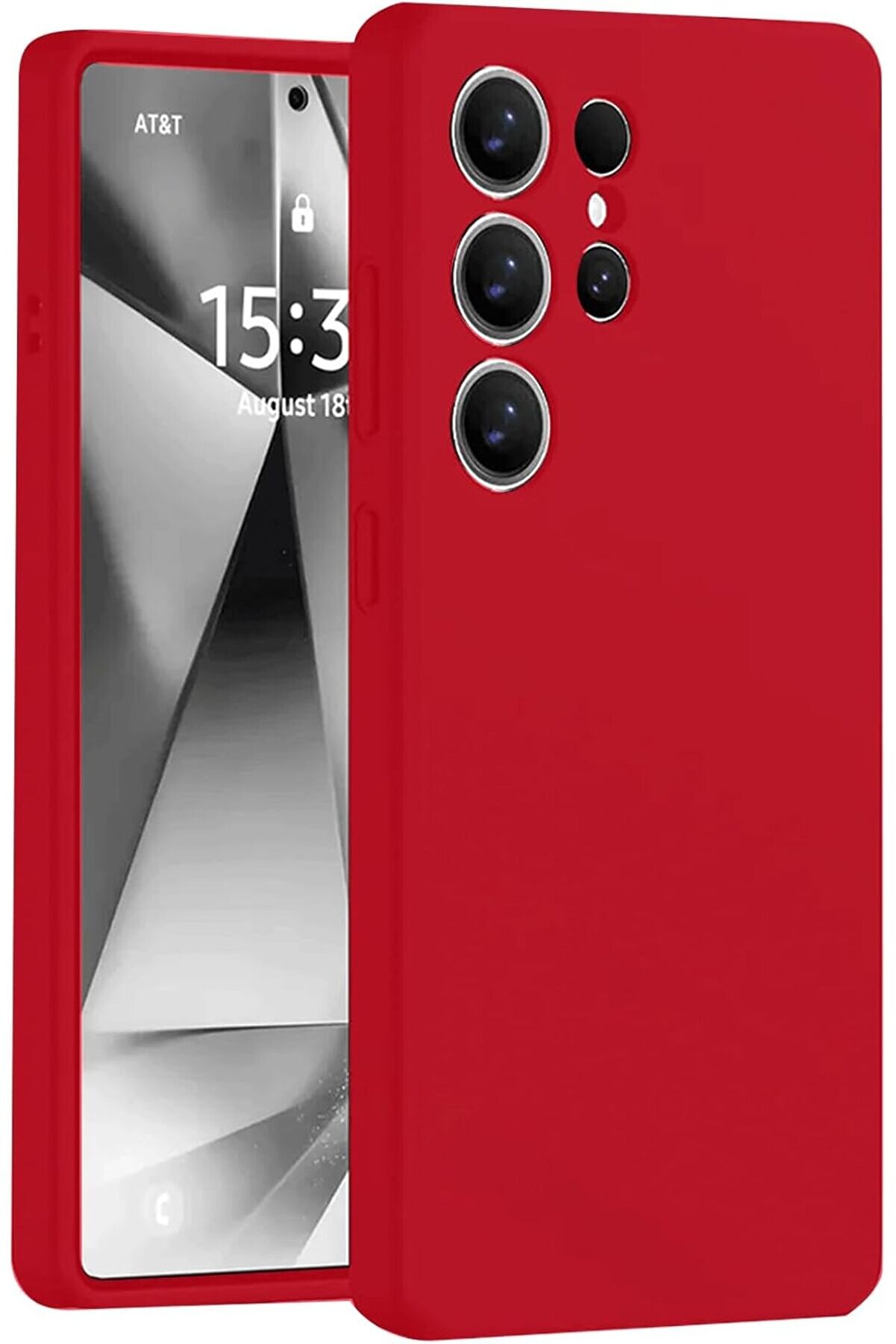 STOREMAX AKSESUAR S25 Ultra ile Uyumlu İ&ccedil;i Kadife Kamera Korumalı Lansman Silikon Kılıf Yapılı Tam Koruma Sağ