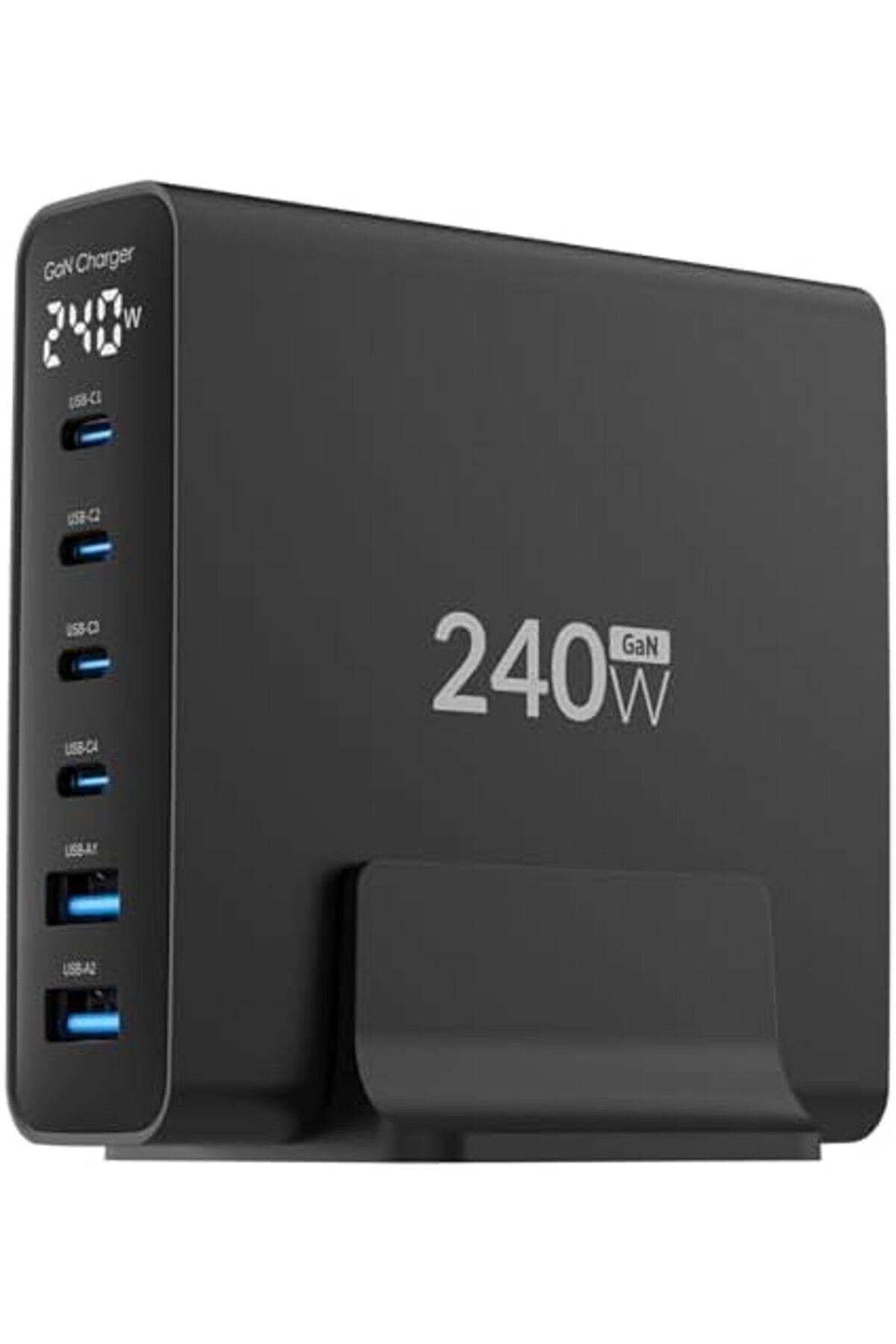 240W Gan Pd 3.1 Masaüstü Hızlı Şarj Ci̇hazı 4 Type-C + 2 Usb-A & & Laptop Uyumlu Şarj Aleti̇ 1014773