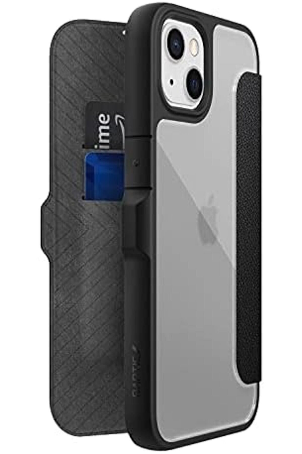 13 İle Uyumlu Kılıf Vegan Deri̇ Tasarımlı Şeffaf Kartlıklı Rapti̇c Urban Foli̇o Seri̇si̇ Kapak 1175713