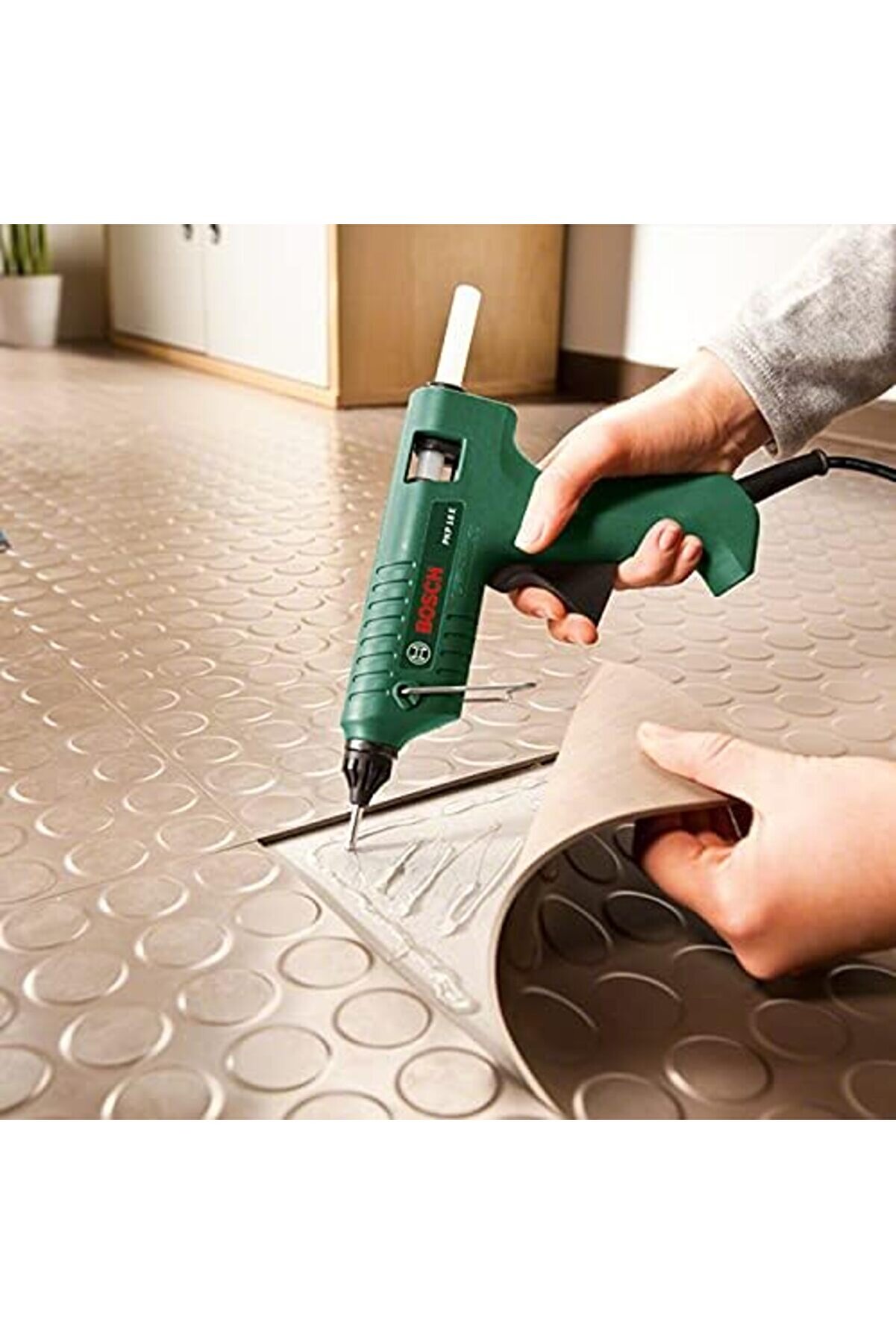 Home And Garden Pkp 18 E Elektri̇kli̇ Sıcak Tutkal Tabancası, 240 V, Tutkal &Ccedil;ubuğu 1 Adet Ekstra Uzun