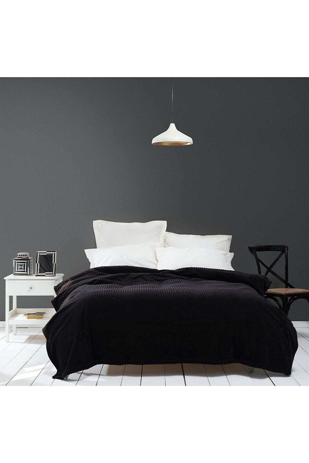 STOREMAX Joena Tek Kişilik Battaniye Siyah (PP) 1014773