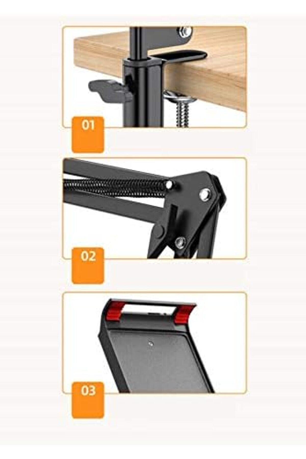 Svngsphereshop 38511 Ms 03 Masa Tablet Telefon Tutucu, Si̇yah Svngsphereshop 917250