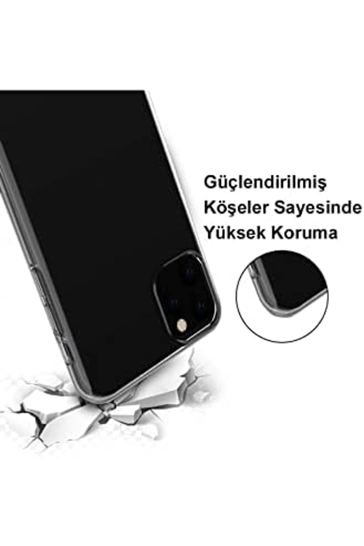 İleti̇şi̇m 13 İle Uyumlu Kapak 1Mm Şeffaf Si̇li̇kon Kılıf 1014773