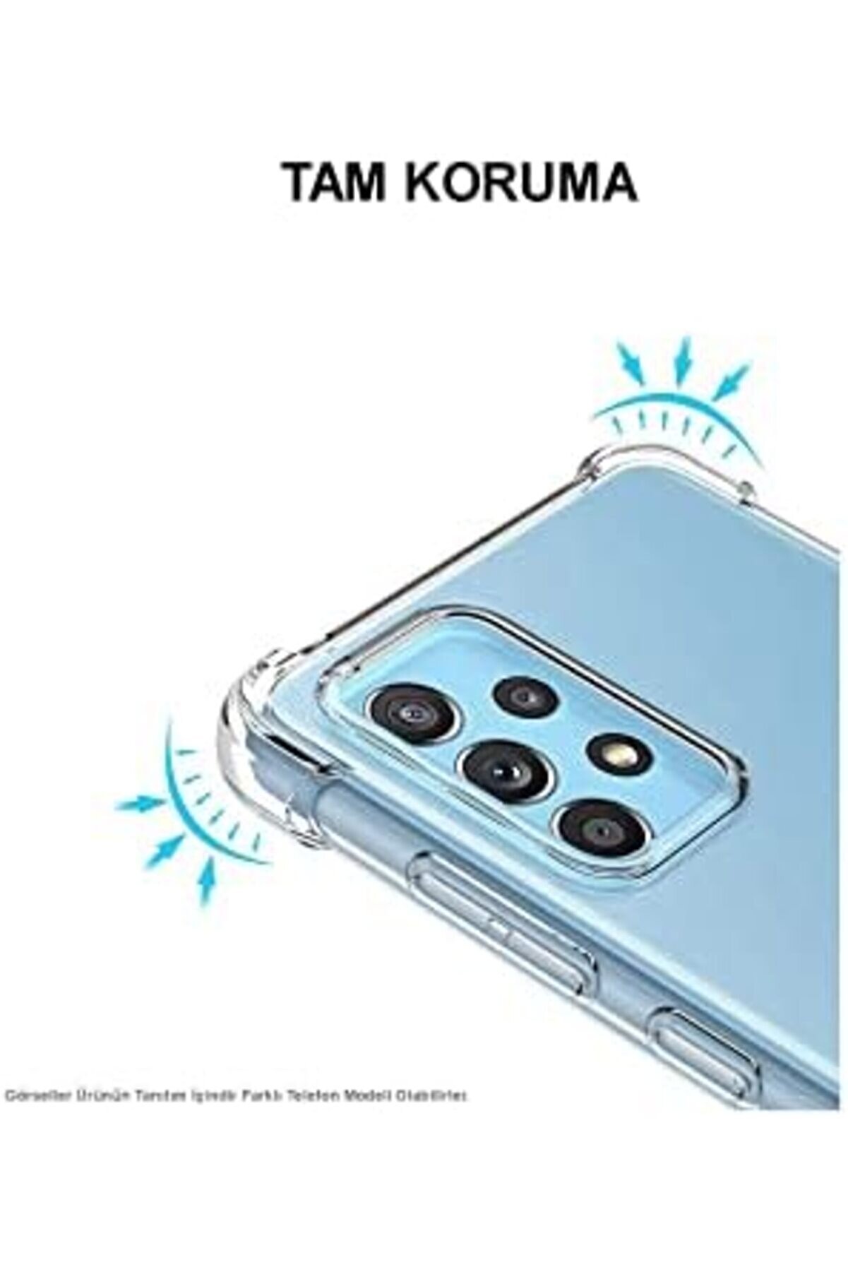 İleti̇şi̇m A74 İle Uyumlu Kapak K&ouml;şe Korumalı Ai̇rbag Şeffaf Si̇li̇kon Kılıf 1014773