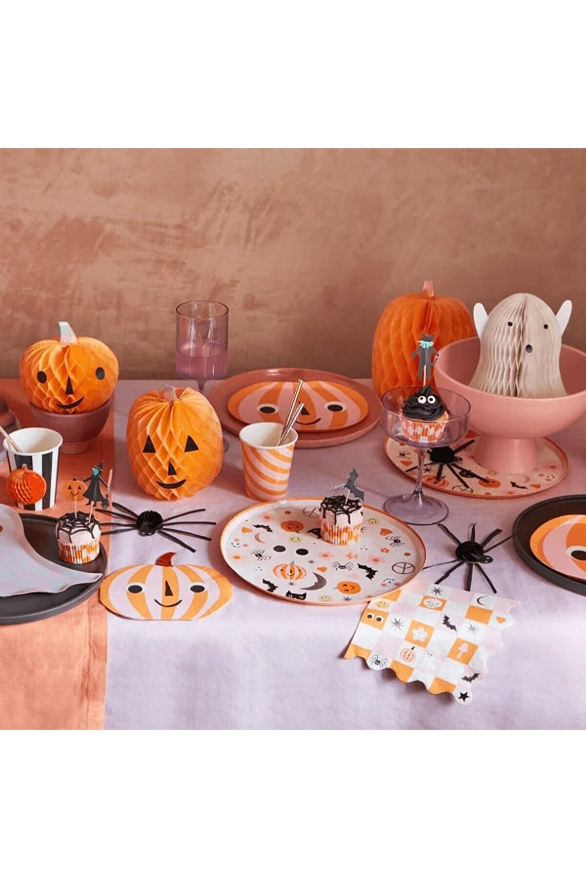 Meri̇ - Groovy Halloween Icon Di̇nner Plates - Cadılar Bayramı Karakterli̇ Tabaklar (L) (8 Li̇) 11
