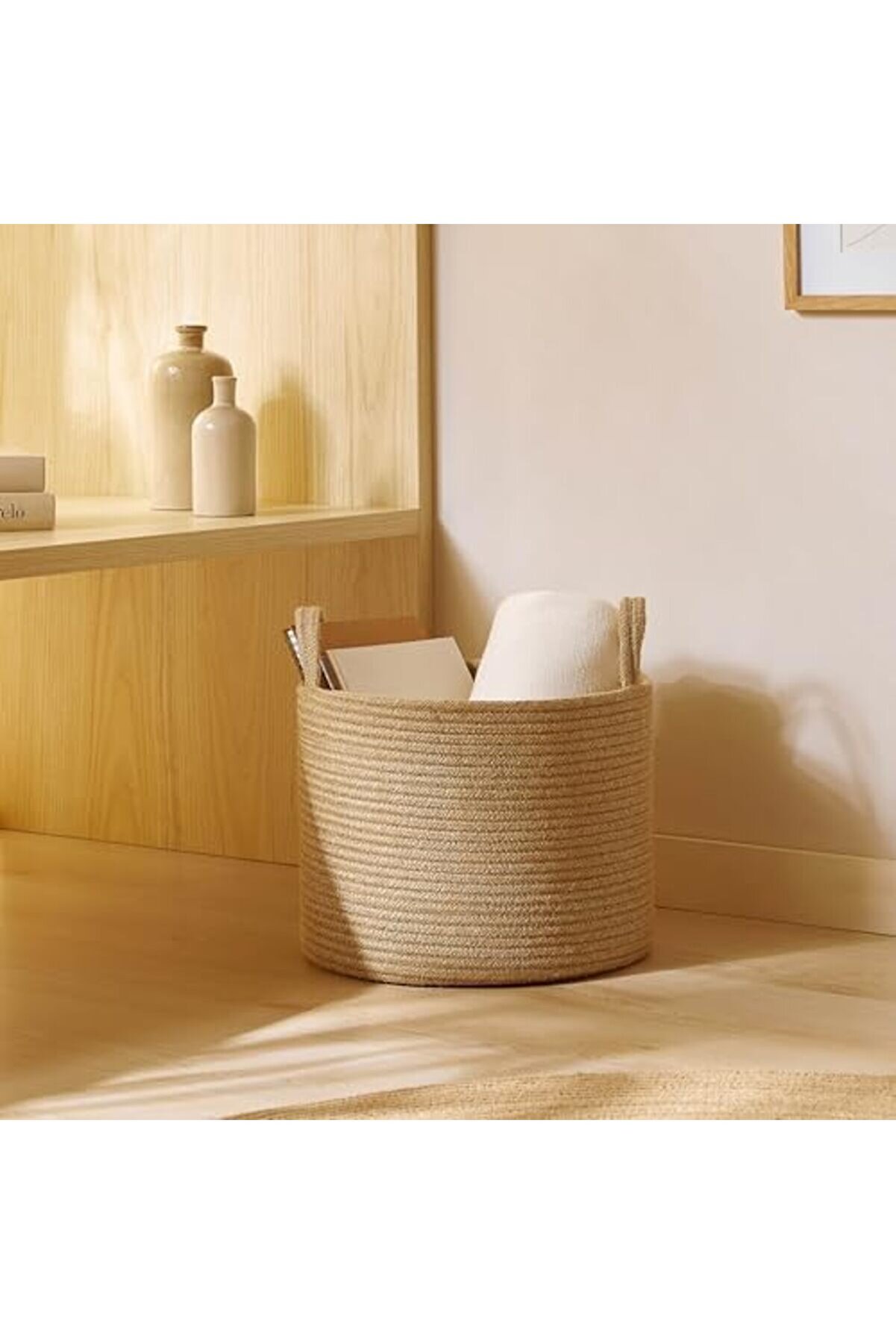 Shpsell Texti̇le Jüt Halat Sepet 35 X 27 Cm 1175735