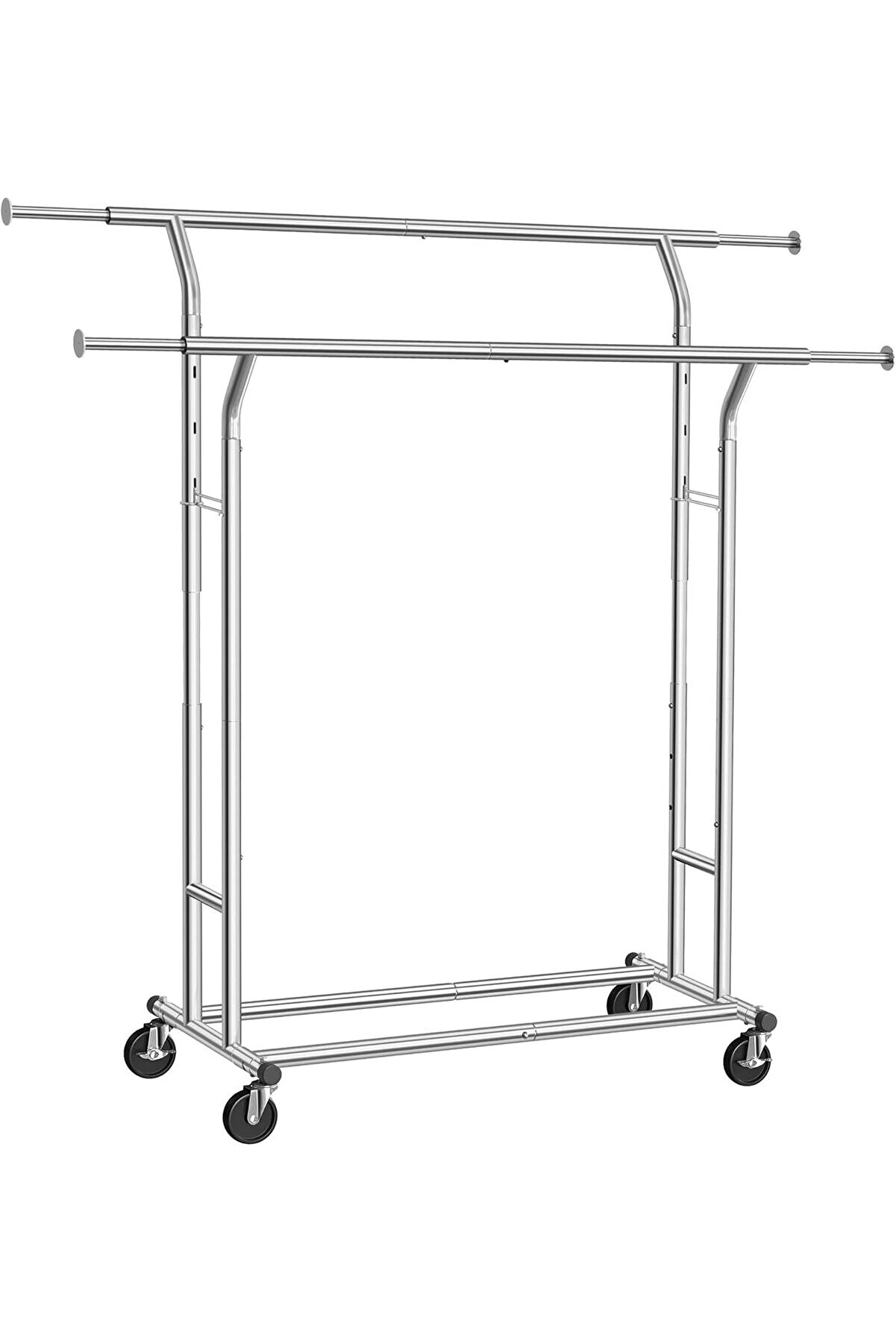 STOREMAX shpsell Metal vestiyer, 110 Kg'A Kadar Dayanıklı, Uzunluk 129-169 cm, Krom Kaplamalı Hsr12S 11