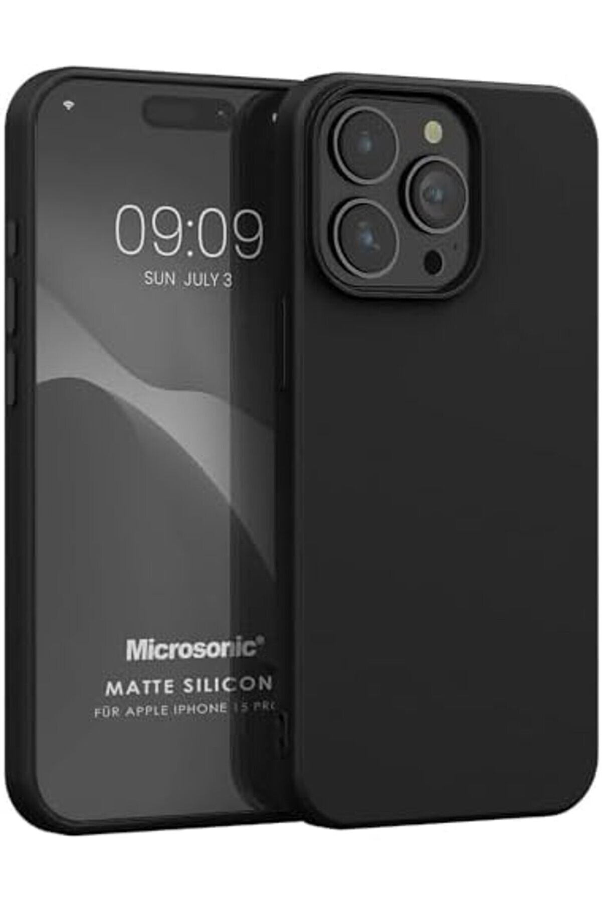 Kılıf Si̇li̇cone 15 Pro İçi̇n Si̇yah [ 15 Pro İle Uyumlu Kılıf - Si̇yah] 1014773