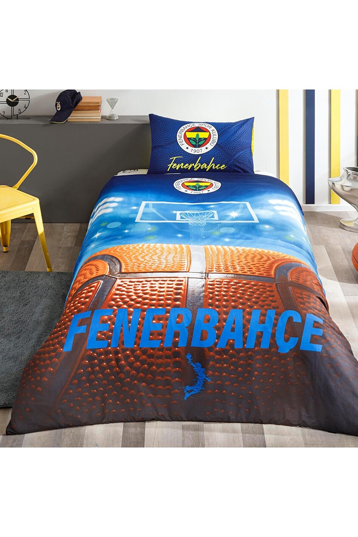 STOREMAX Lisanslı Basketbol Nevresim Takımı Çok Renkli Tek Kişilik 1014773