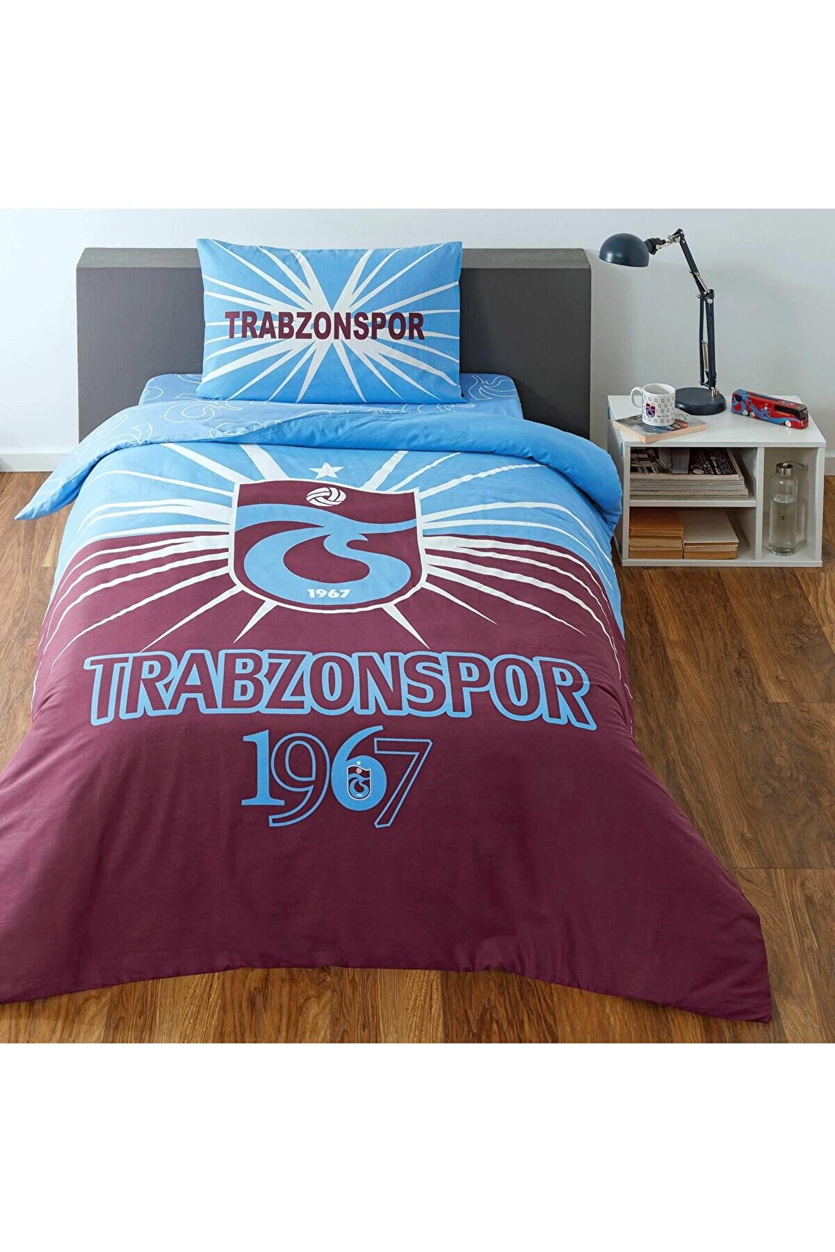 Li̇sanslı Pamuk Trabzonspor Glow Nevresi̇m Takımı &Ccedil;ok Renkli̇ Tek Ki̇şi̇li̇k 1014773