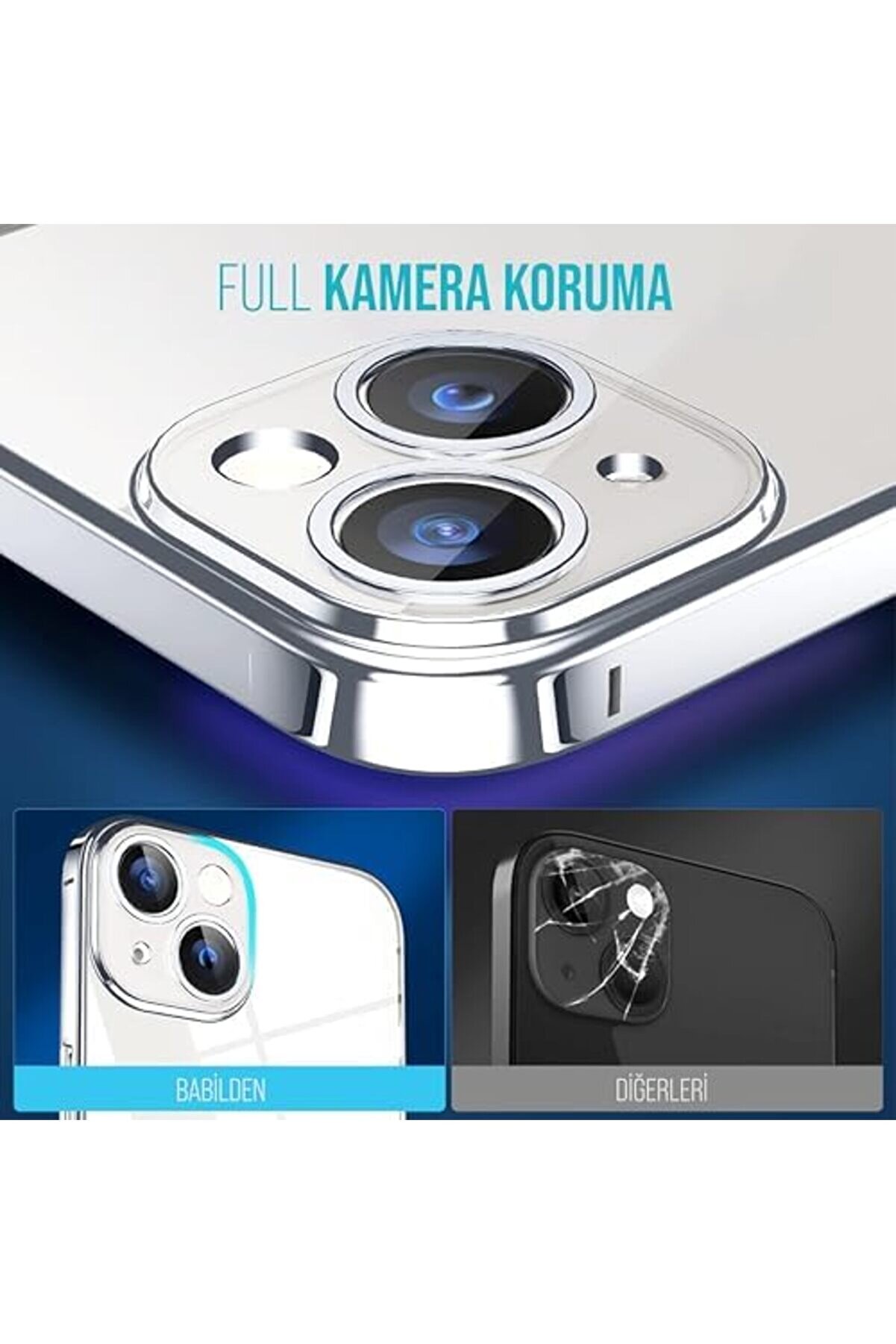 İphone 13 Kamera Korumalı Şeffaf Si̇li̇kon Kılıf 1014773