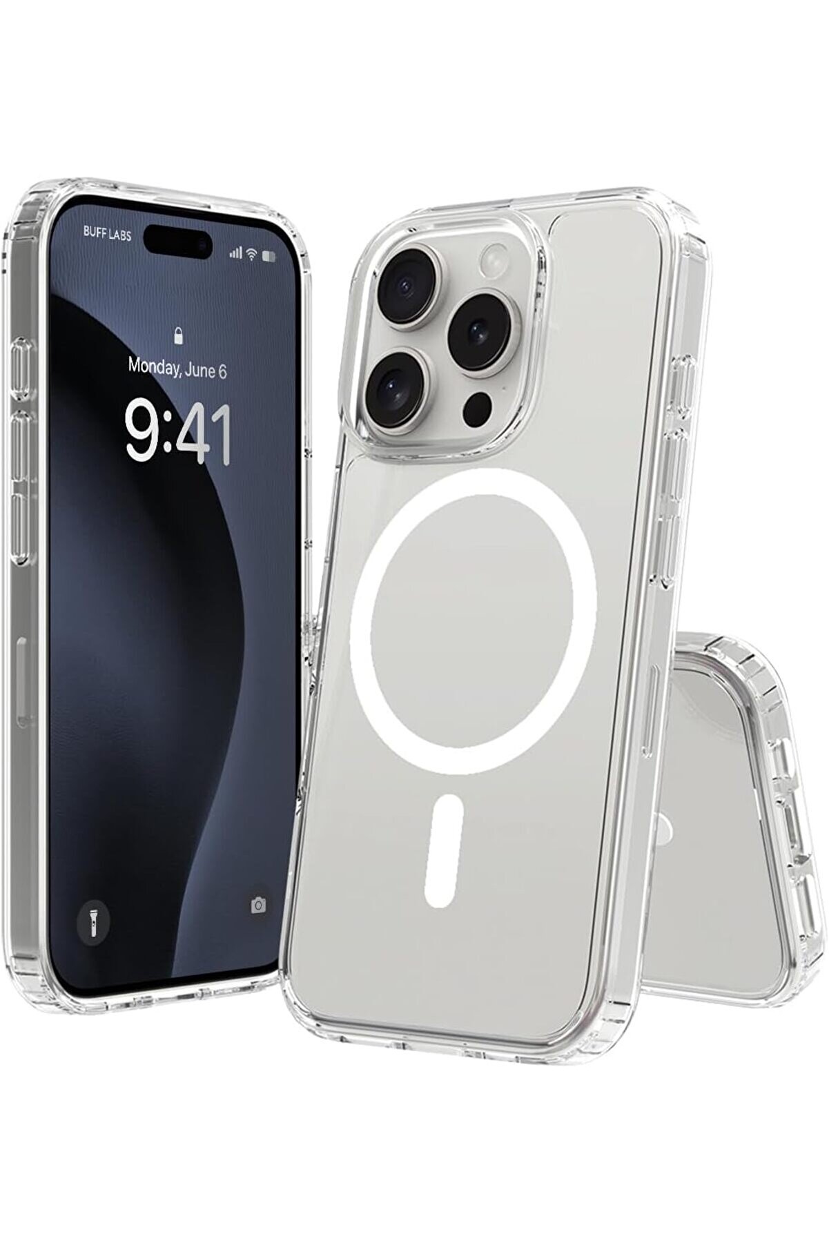 STOREMAX shpsell LABS 16 Serisi ile Uyumlu Destekli Air Kılıf, Darbe Emici TPU ve PC, 16 Pro Uyumlu, Şeffaf