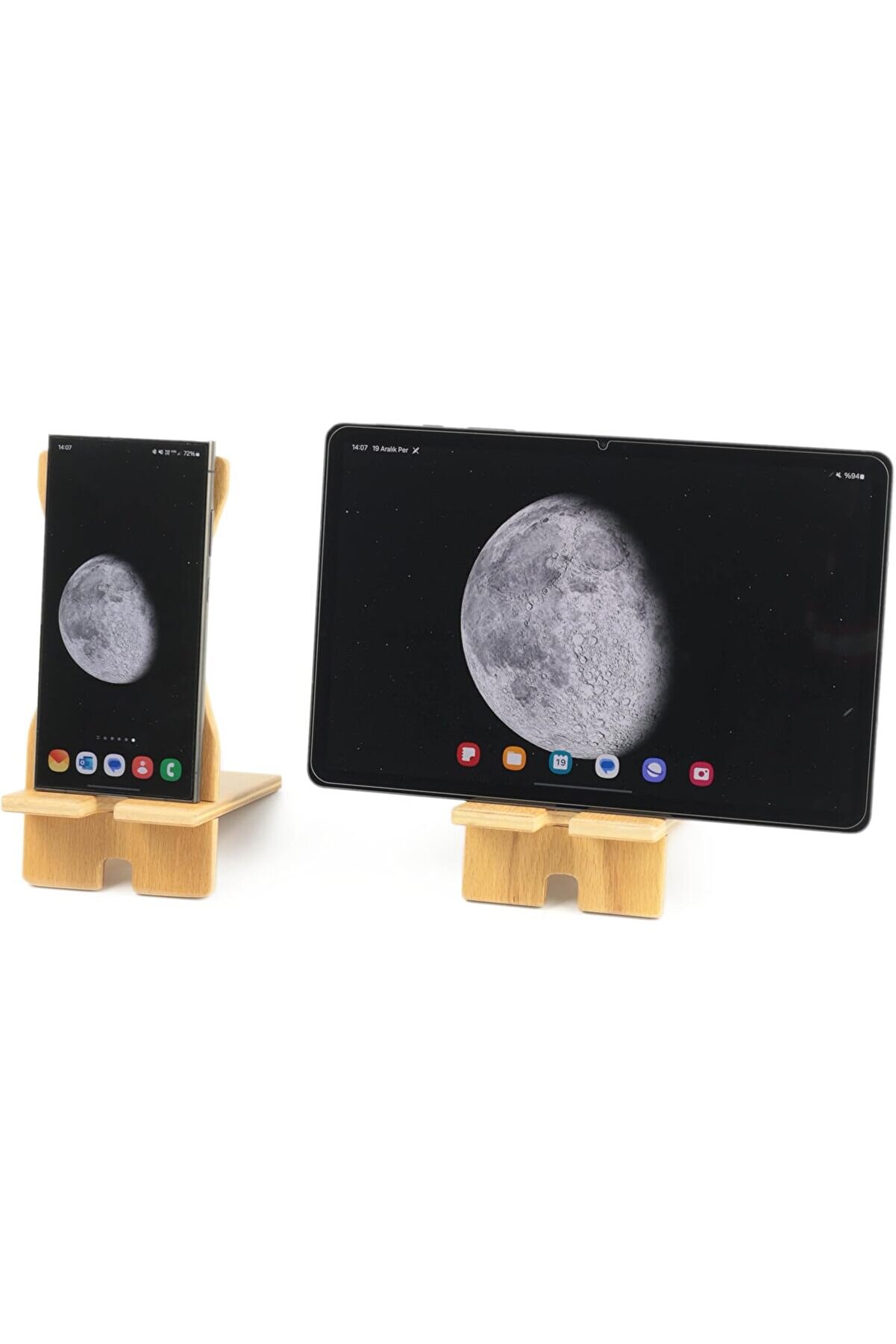 STOREMAX mrtshoppng Telefon Tutucu, çalışma masası, delikli, çıkarılabilir ahşap cep telefonu tutucu, masa, c