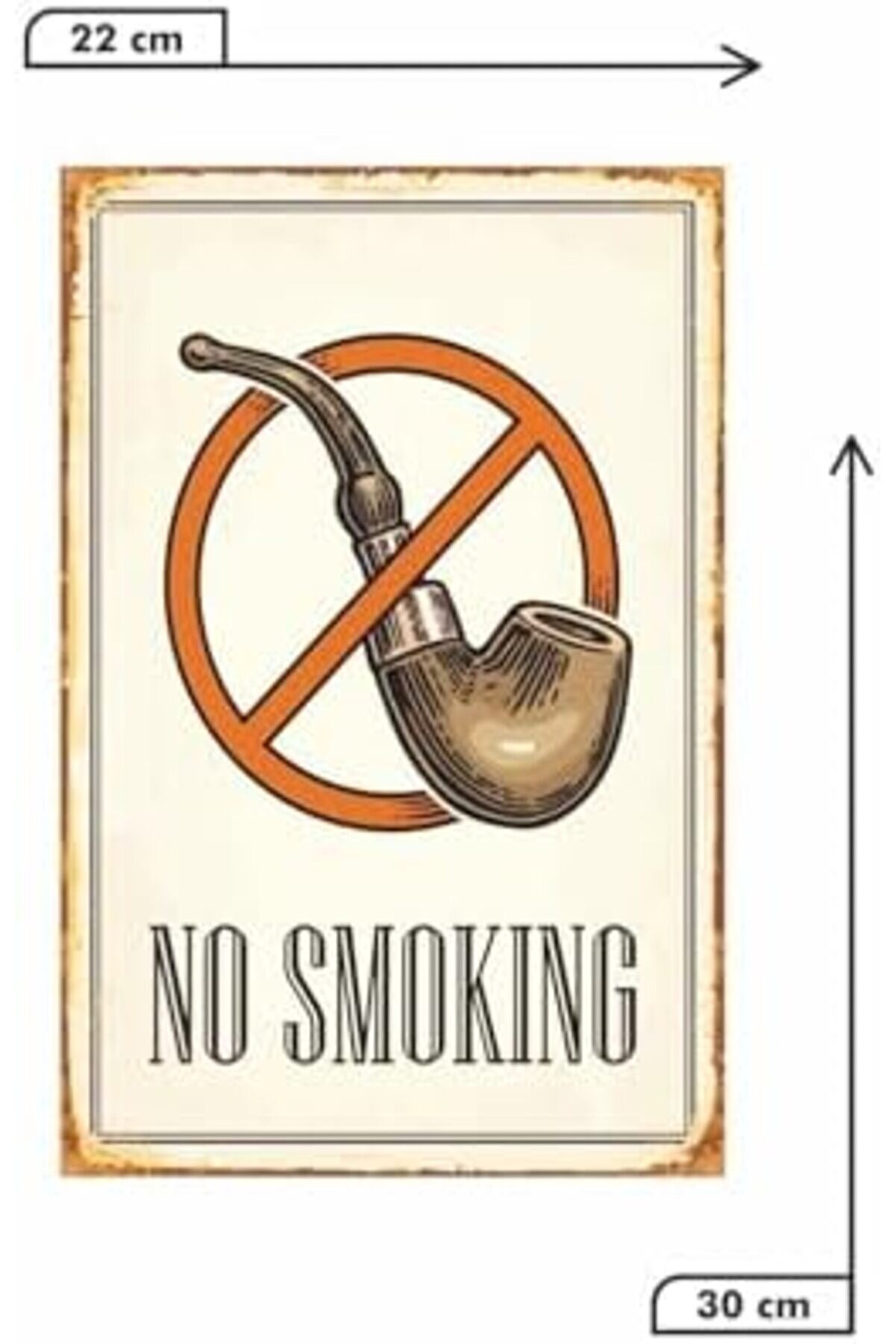 Kuşe Kağıt Duvar Posteri̇ No Smoki̇ng Retro Drtr