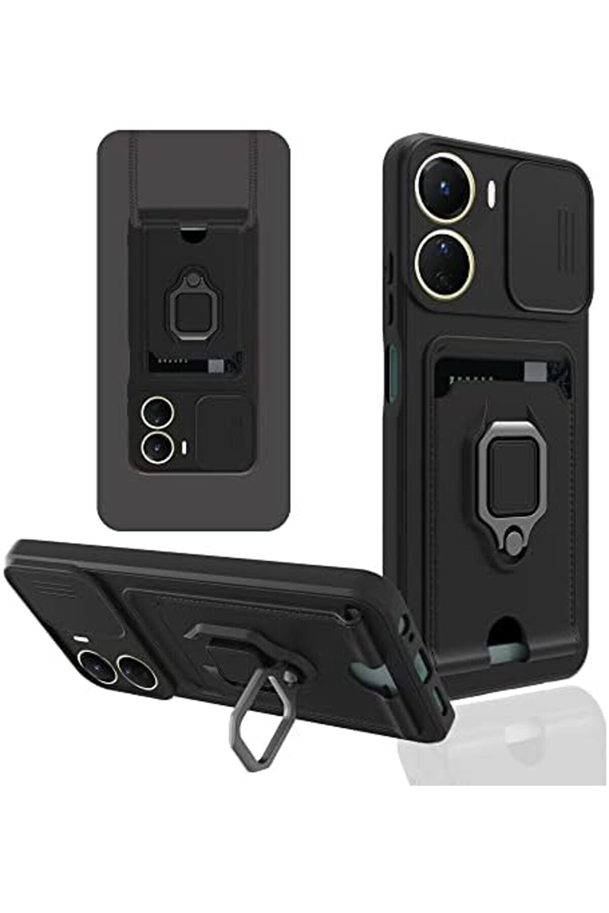 Y22S Kılıf Ipli̇ Lens Sürgülü Yüzüklü Kartvi̇zi̇tli̇ Si̇li̇kon Zuma 1014773