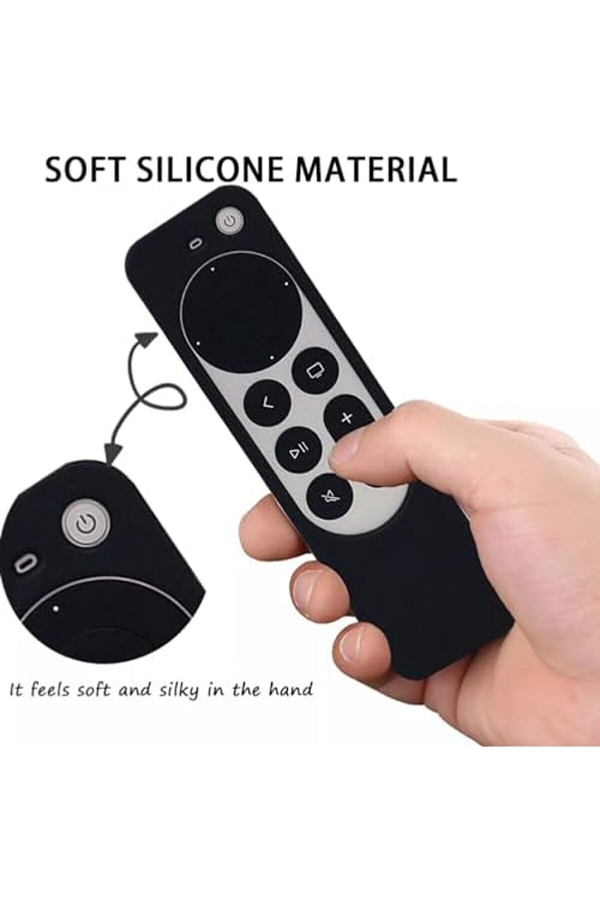 Svngsphereshop Tv 4K 2021 İle Uyumlu Kılıf Si̇li̇kon Koruma Kumanda Koruma Kılıfı Tam Uyumlu Si̇yah (Si̇