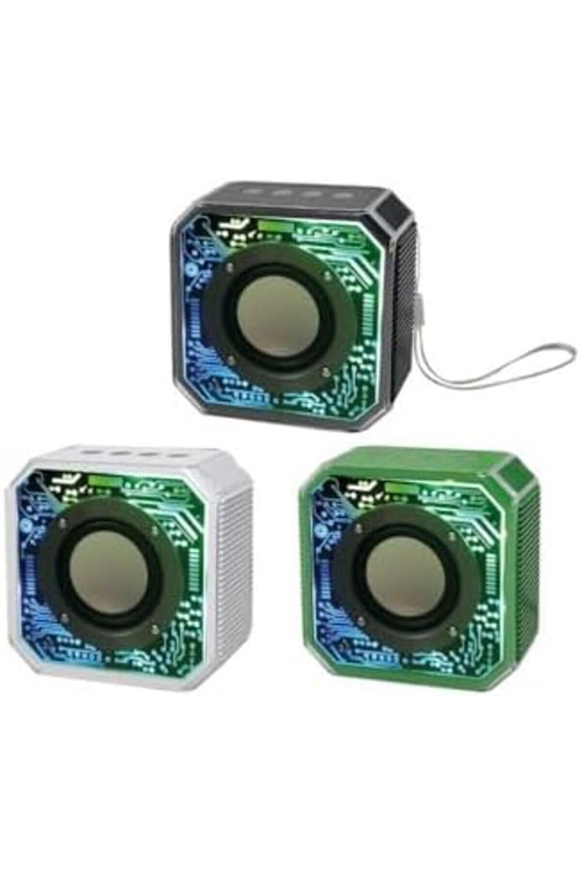 800 Mah Kablosuz 5.2 Ledli̇ Taşınabi̇li̇r Hoparlör Beyaz Bts-86 1088605