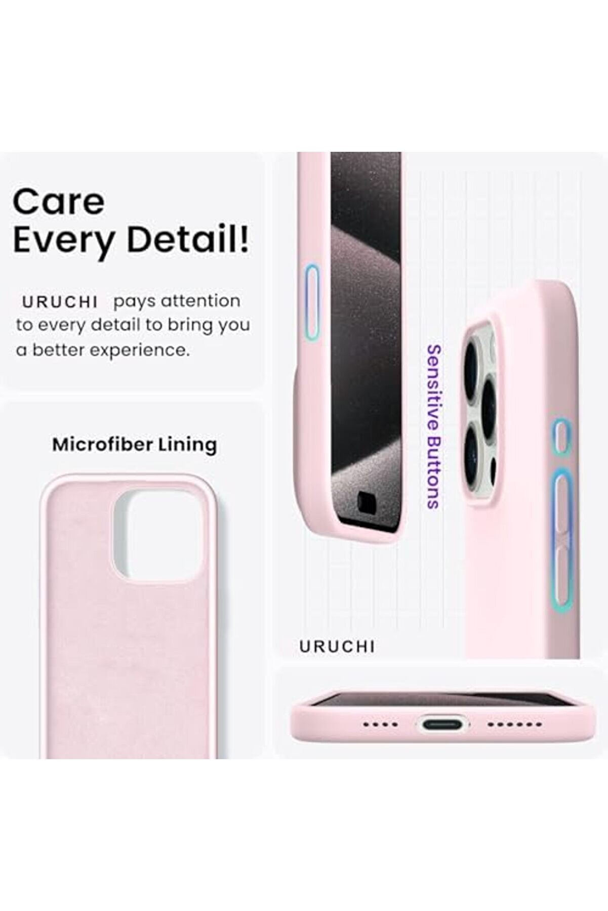 15 Pro Max Si̇li̇kon Kılıf - Mag-Safe Uyumlu, Yumuşak Dokulu, Darbe Emi̇ci̇, Mi̇kro Fi̇ber Kaplama, Premi̇u