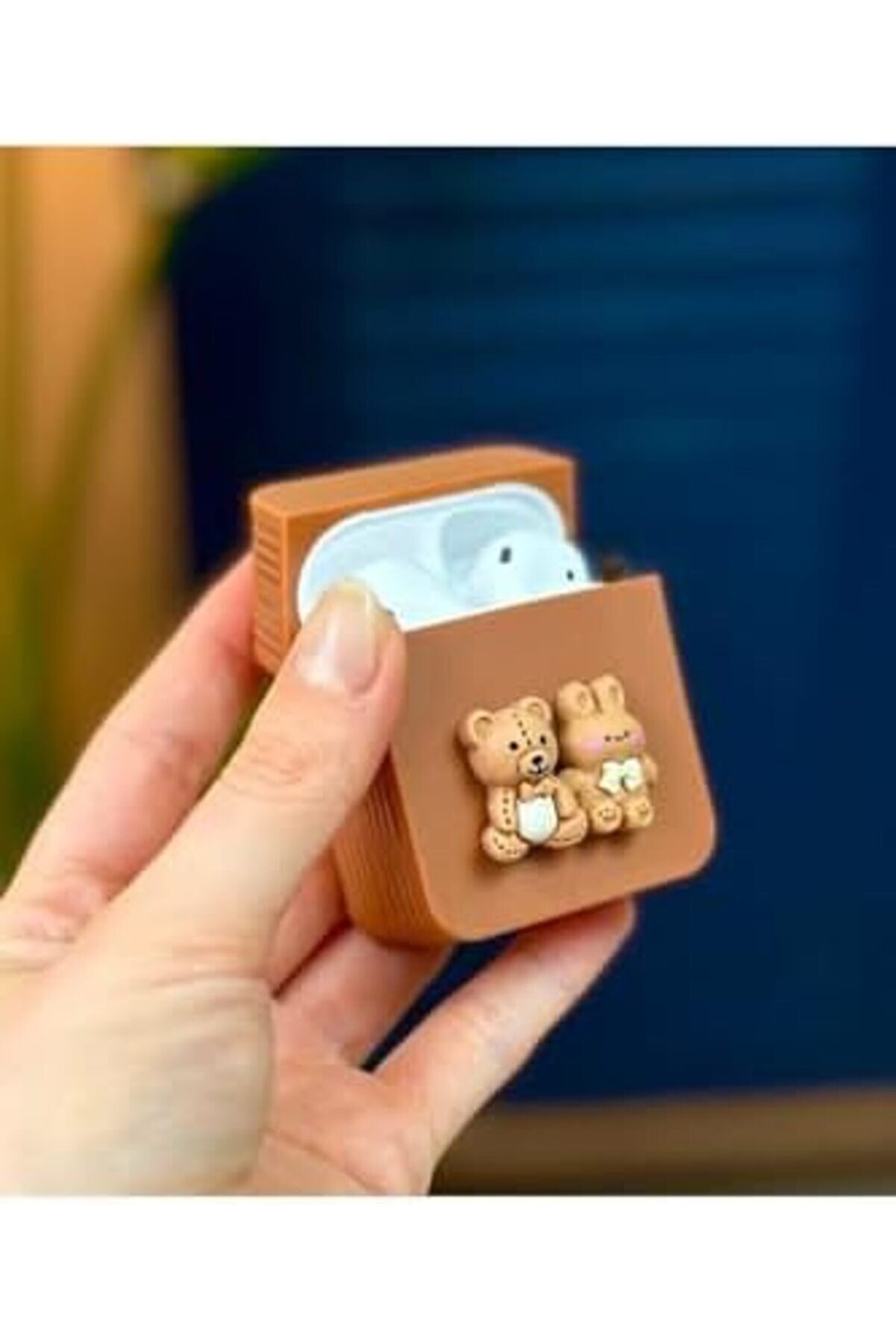 1. Nesi̇l Ve 2. Nesi̇l İle Uyumlu Ayıcık Tasarımlı Kalın Si̇li̇kon Kılıf - Brown 1014773