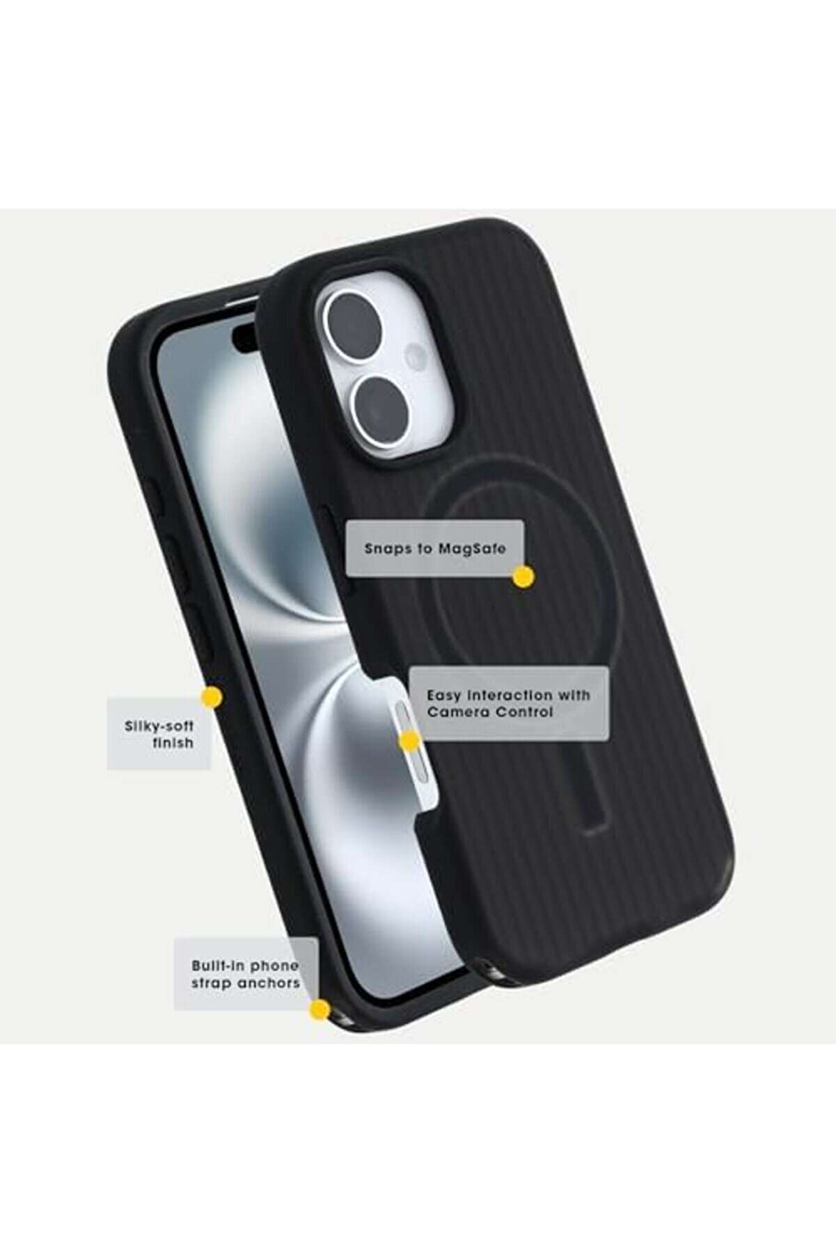 Symmetry Seri̇si̇ Core For Magsafe Kılıf İphone 16 Uyumlu Darbeye Ve Düşmeye Karşı Koruyucu Ultra İnce