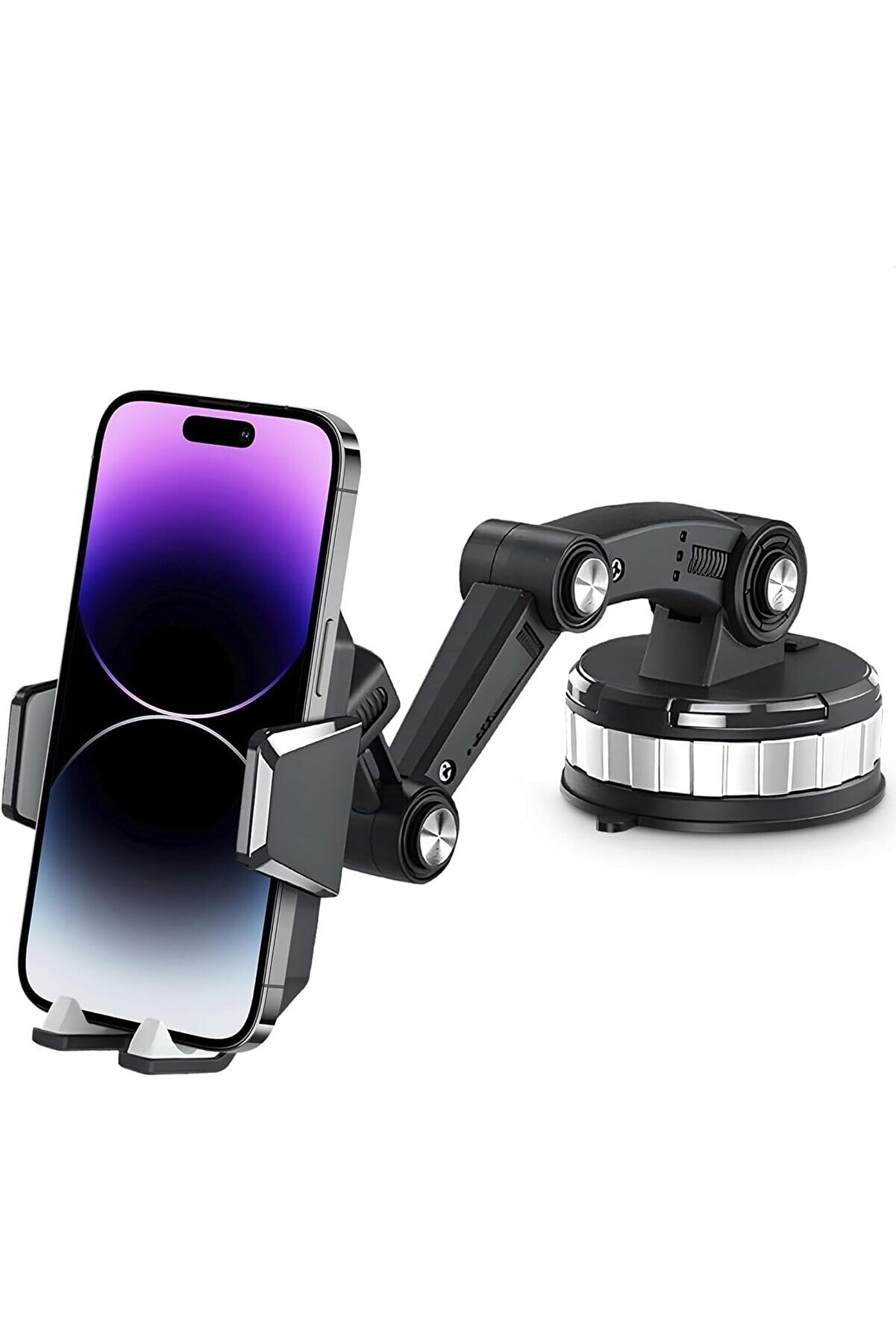 STOREMAX ARABA TIR VE KAMYON UYUMLU KATLANIR ARAÇ İÇİ TELEFON TUTUCUSU MEKANİZMALI DÖNEBİLİR BAŞLIK VE DÖNEBİ