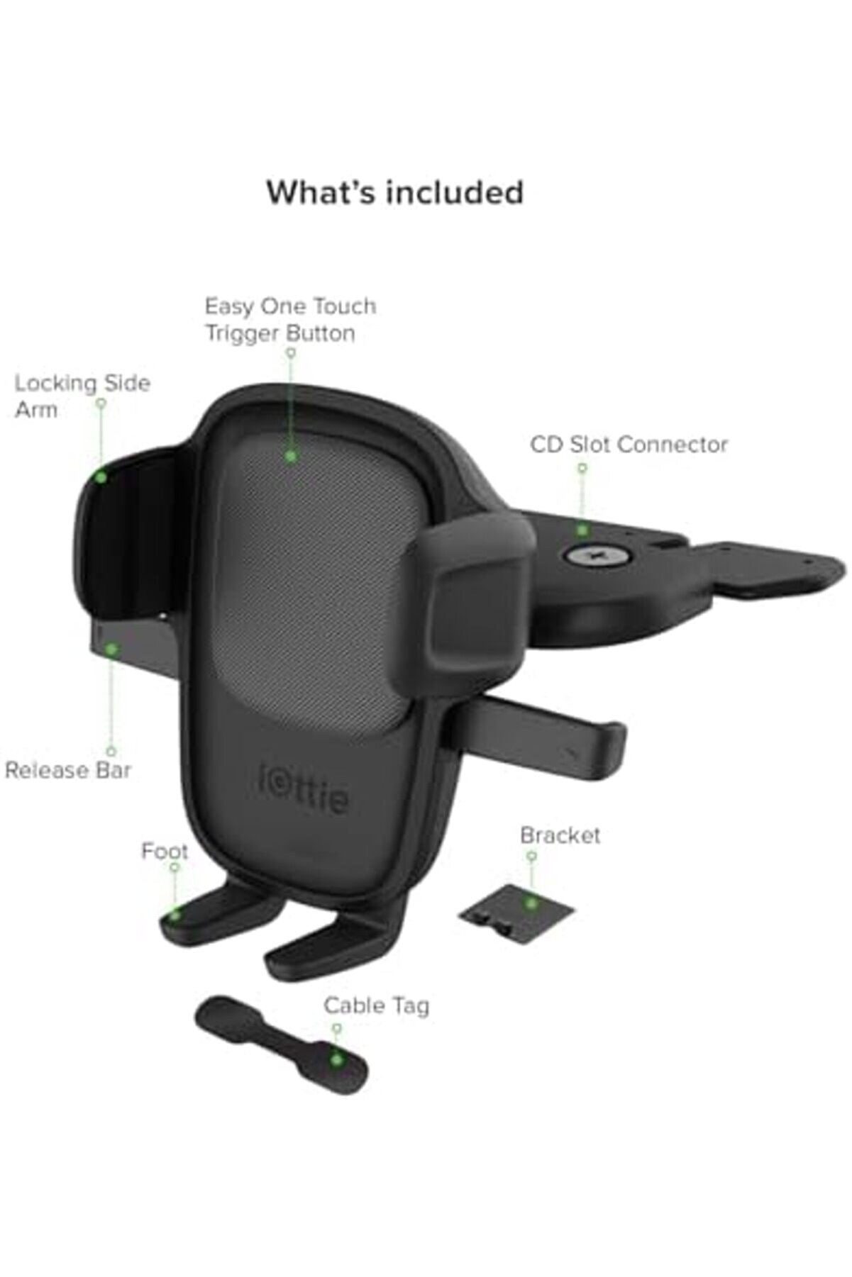 One 5 Cd Yuvası Ara&ccedil; Tutucu,,, Moto,,, Lg, Akıllı Telefonlar, Si̇yah, İ&ccedil;i̇n 1014773