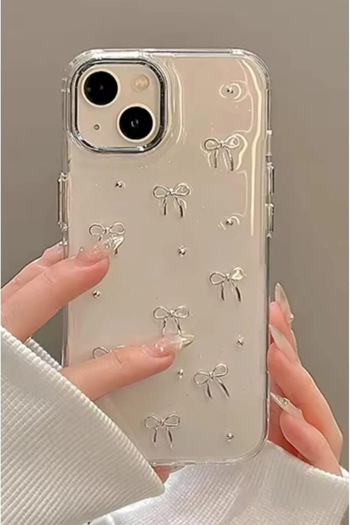 STOREMAX Aksesuar 14 - 15 Uyumlu Mini Fiyonk Tasarımlı Oyuncaklı Silikon Kılıf - Minifiyonk 1014773