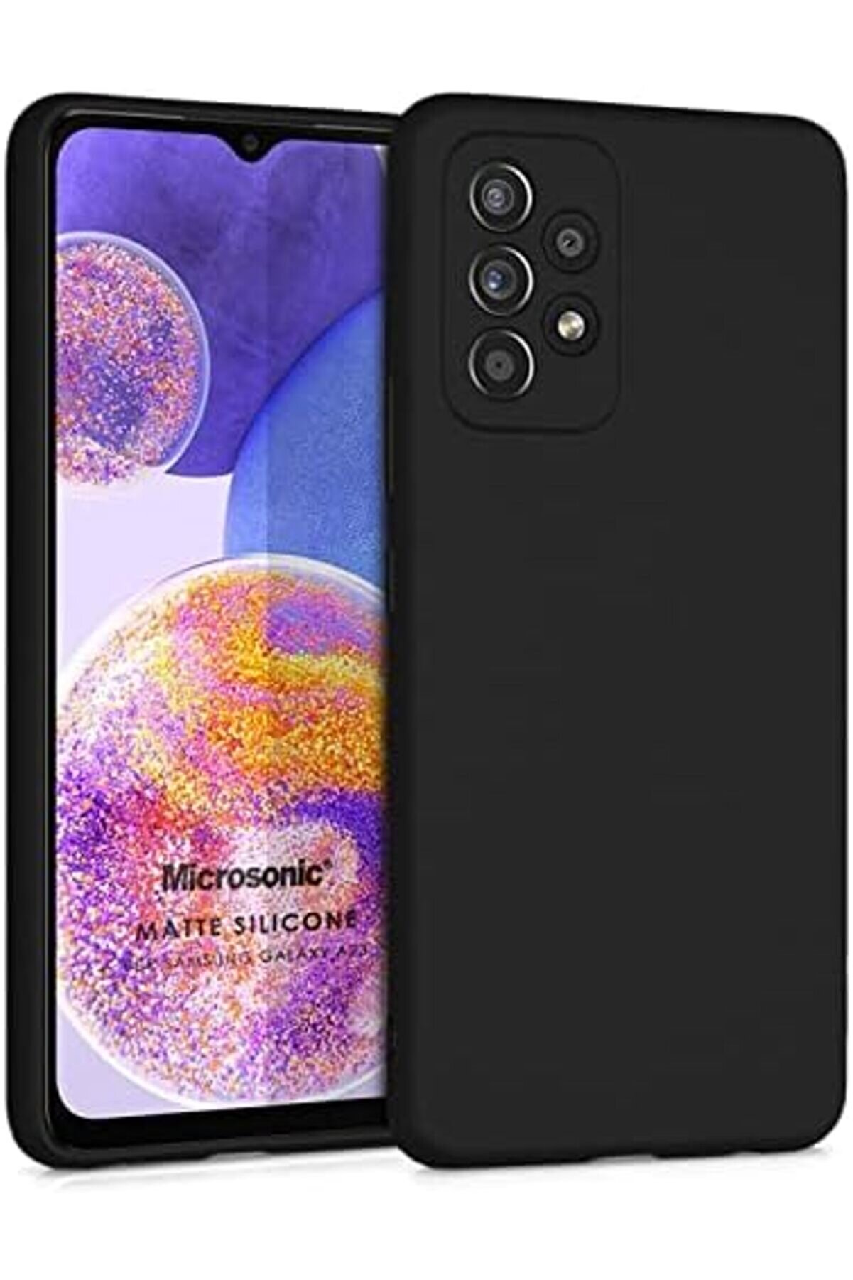 Si̇li̇cone A23 İ&ccedil;i̇n Kılıf Si̇yah [ A23 İle Uyumlu Kılıf - Si̇yah] 1014773