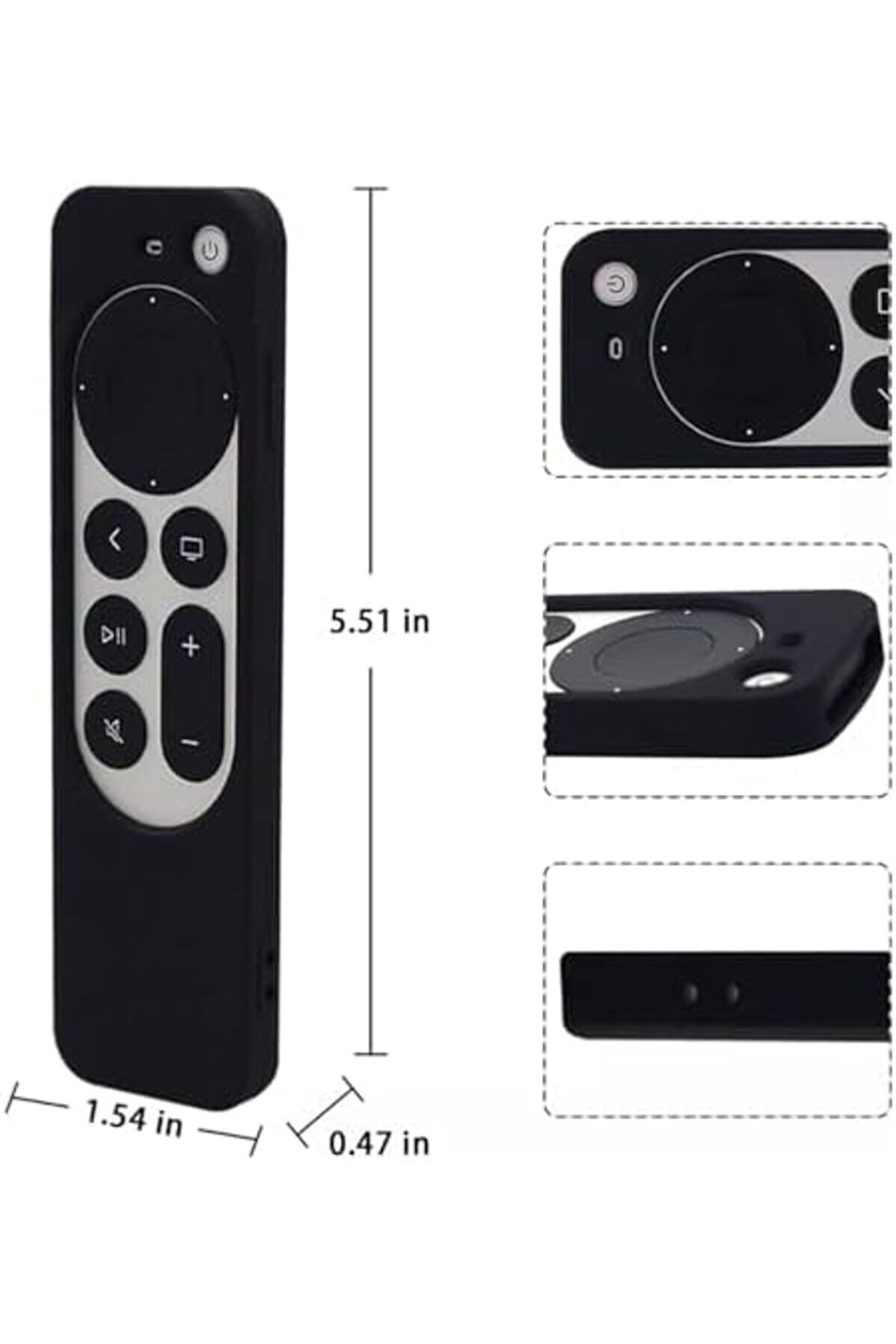 Svngsphereshop Tv 4K 2021 İle Uyumlu Kılıf Si̇li̇kon Koruma Kumanda Koruma Kılıfı Tam Uyumlu Si̇yah (Si̇