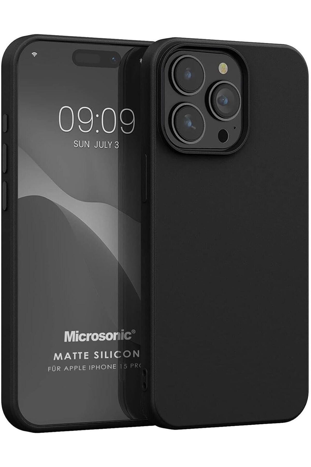 STOREMAX Kılıf Silicone 15 Pro için Siyah [ 15 Pro ile Uyumlu Kılıf - Siyah] 1014773