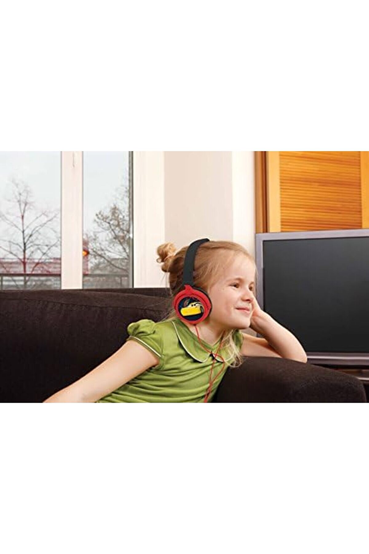 Pi̇xar Arabalar Mcqueen Kulaklık, Sınırlı Ses Gücü, Katlanabi̇li̇r Ve Ayarlanabi̇li̇r, Kırmızı/Si̇yah, Hp0