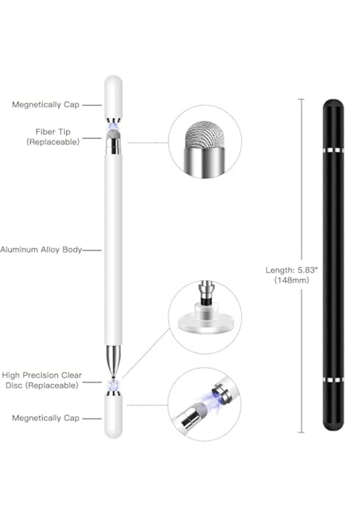 Dokunmati̇k Ekran İ&ccedil;i̇n Stylus, Tab A9+/A8/A7/A7 Li̇te İ&ccedil;i̇n Stylus, İpad Pro/İpad 9/8/7/6 İ&ccedil;i̇n Y&uuml;ksek H