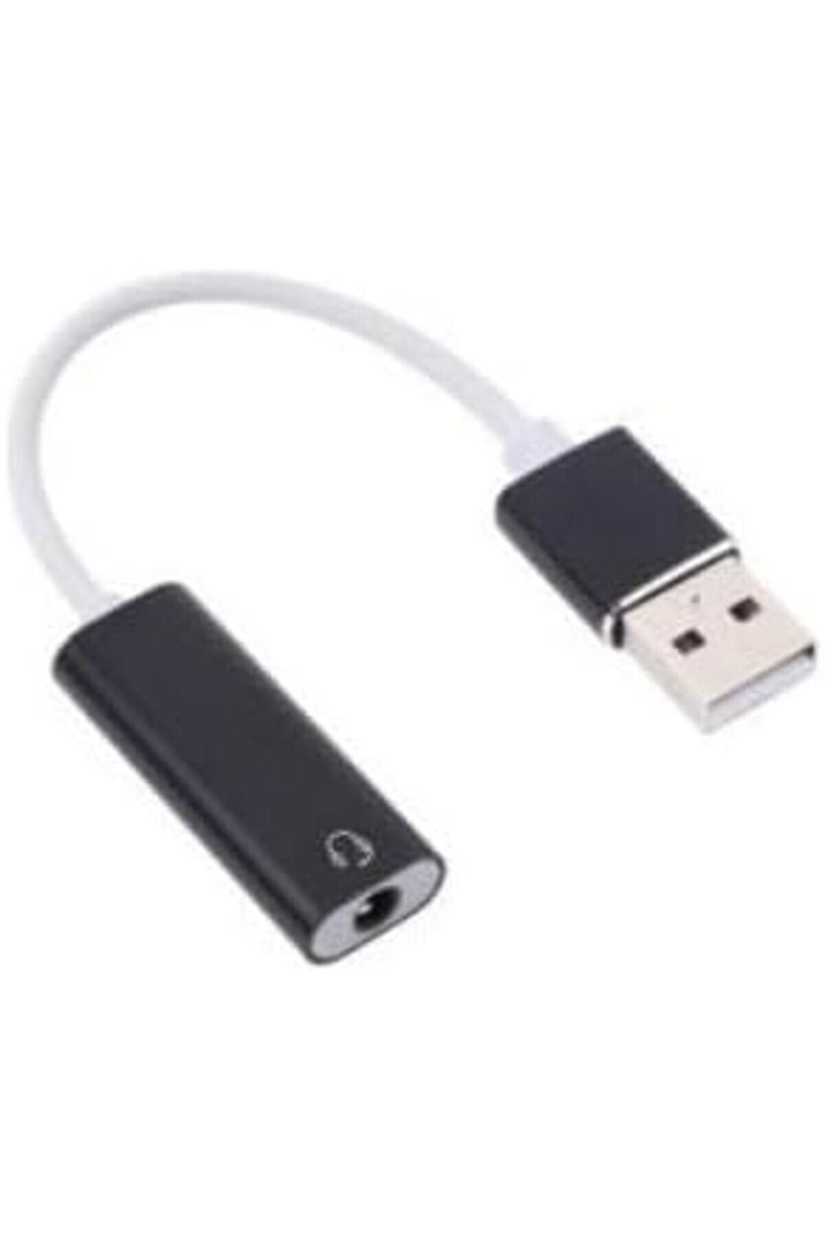 Usb Den Mi̇krofonlu Kulaklık Çevi̇ri̇ci̇ (Usb To 3.5 Mm ) Uyumlu Bi̇lgi̇sayar Ses Kartı Kablosu 3.5 Mm (Di̇